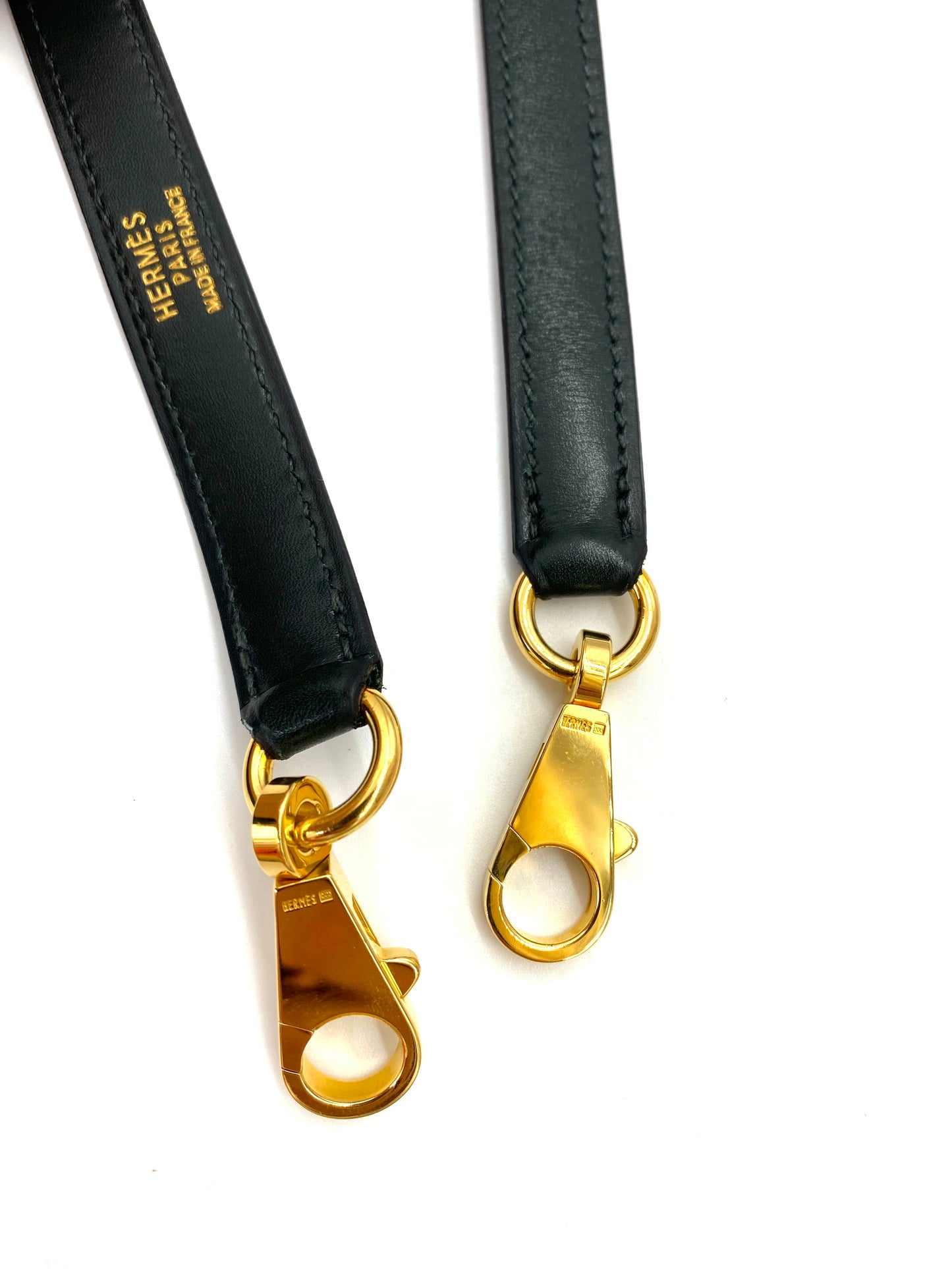 HERMÈS Kelly 32 Sellier dark green Boxkalbsleder mit gold Hardware