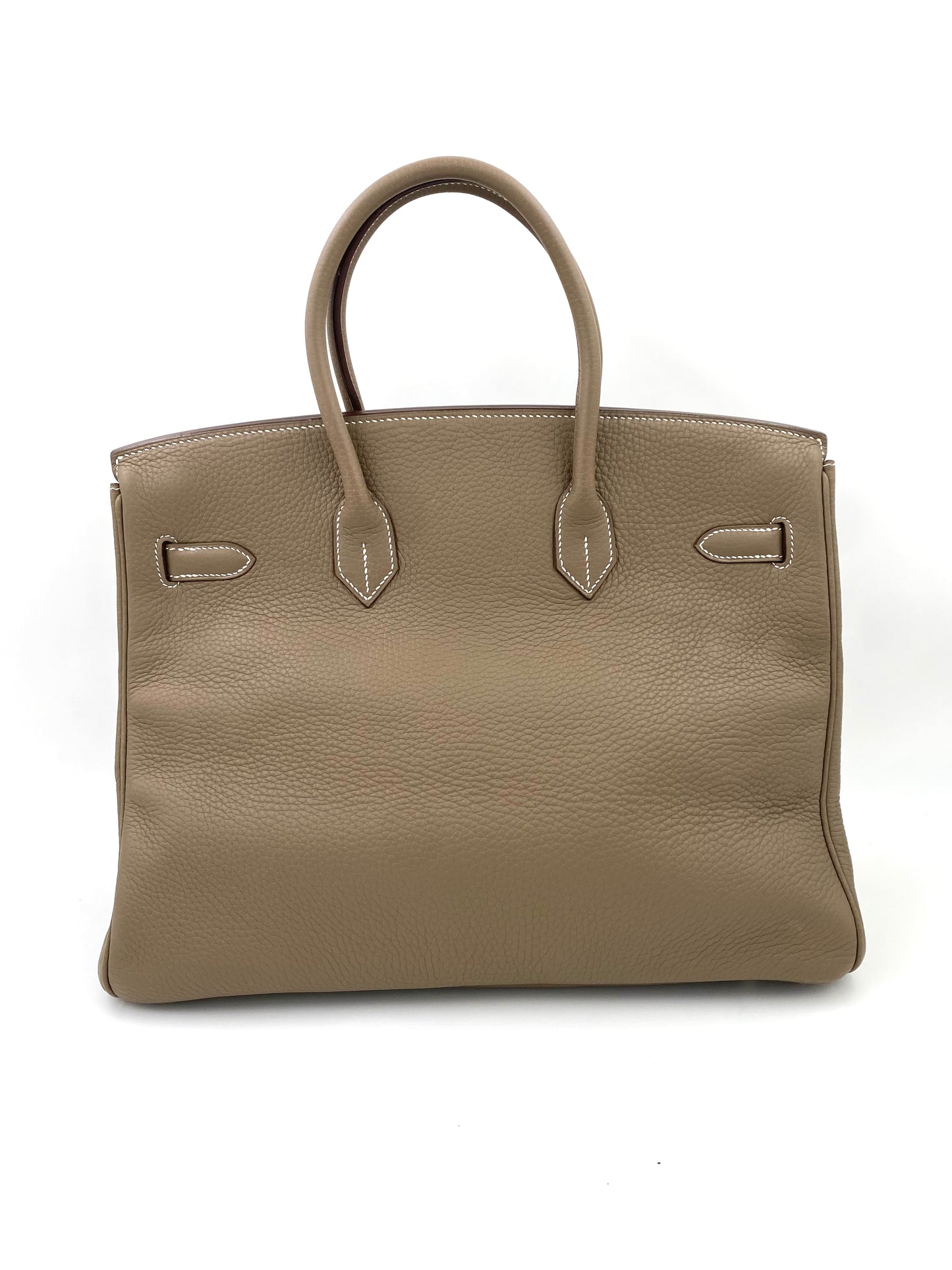 HERMÈS Birkin 35 Etoupe Togo Leather mit Palladium Hardware