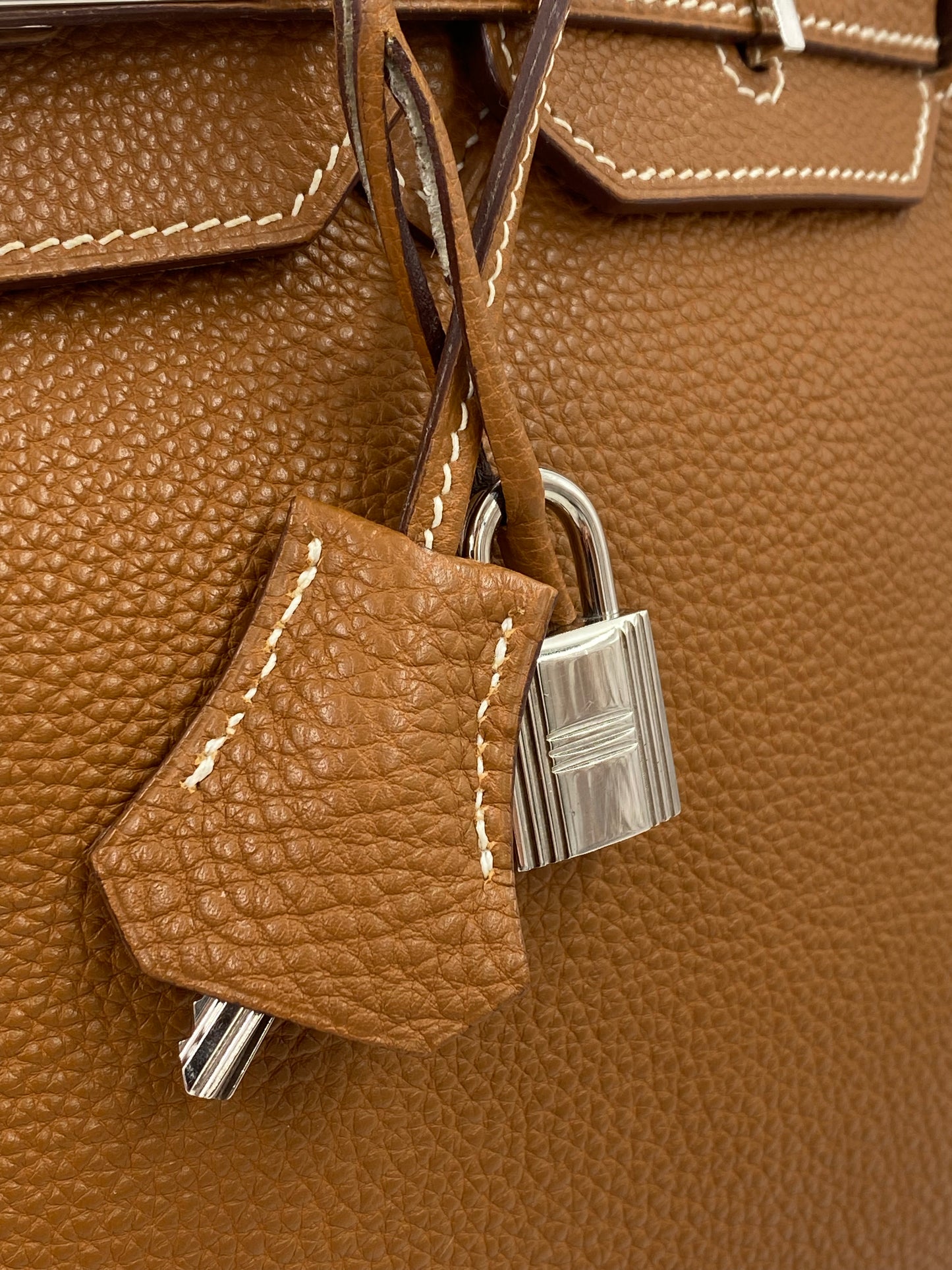 HERMÈS Birkin 35 Golden Togo Leather mit Palladium Hardware