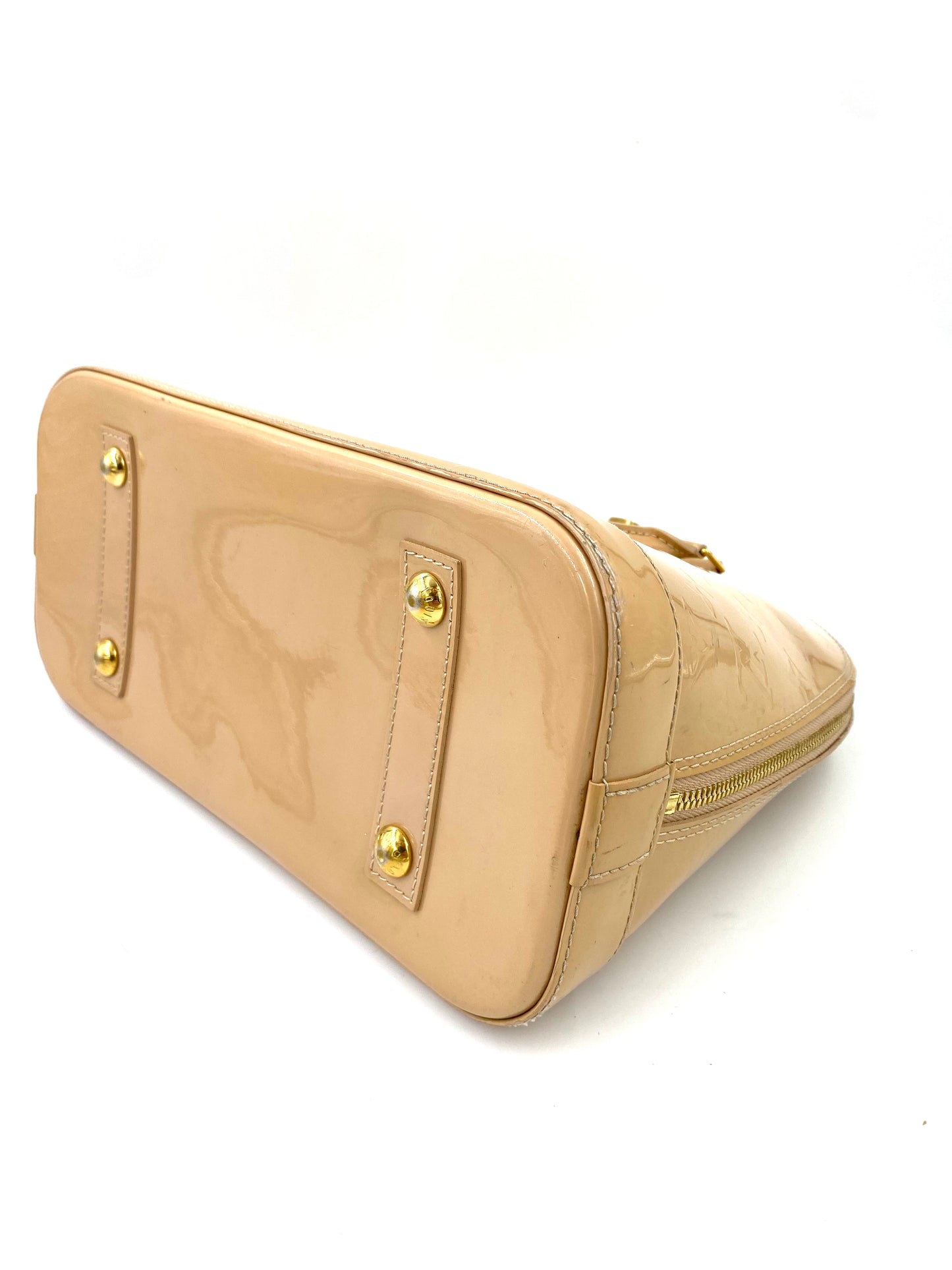 LOUIS VUITTON Alma PM Monogram Vernis Beige