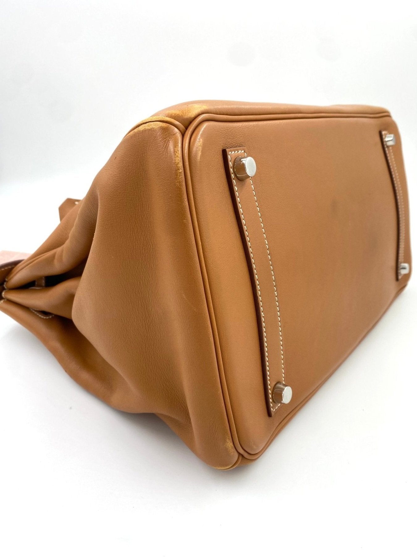 HERMÈS Birkin 35 Soft Gulliver Gold Palladium Hardware - Clutch & Macarons - M im Quadrat, 2009 - Clutch & Macarons -