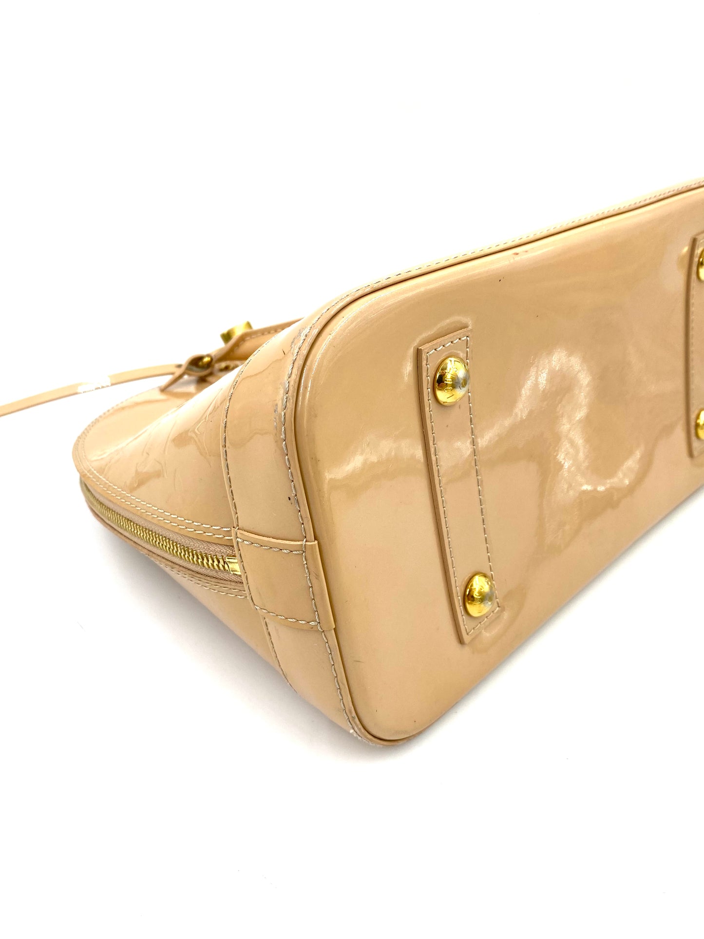 LOUIS VUITTON Alma PM Monogram Vernis Beige