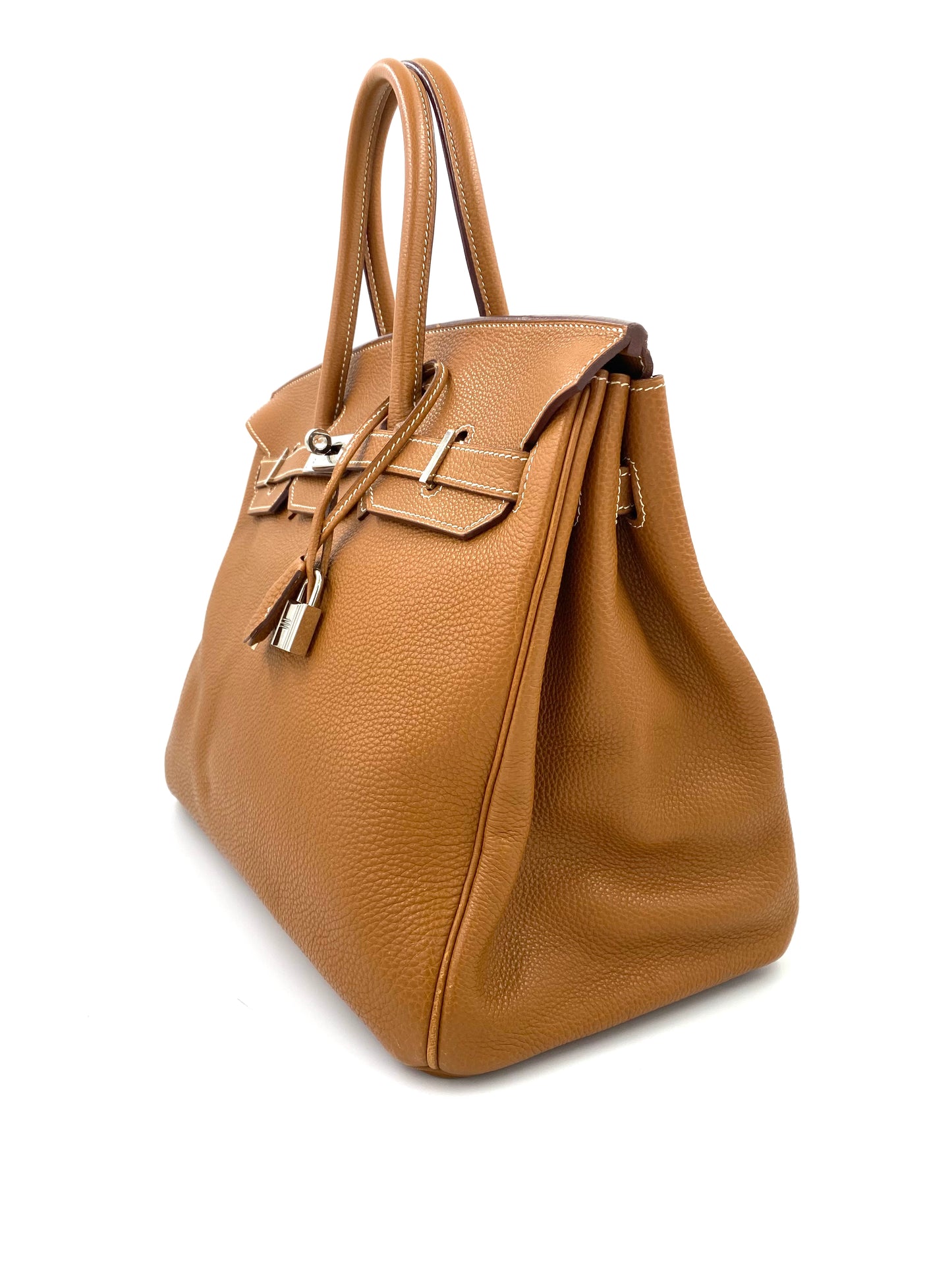 HERMÈS Birkin 35 Golden Togo Leather mit Palladium Hardware