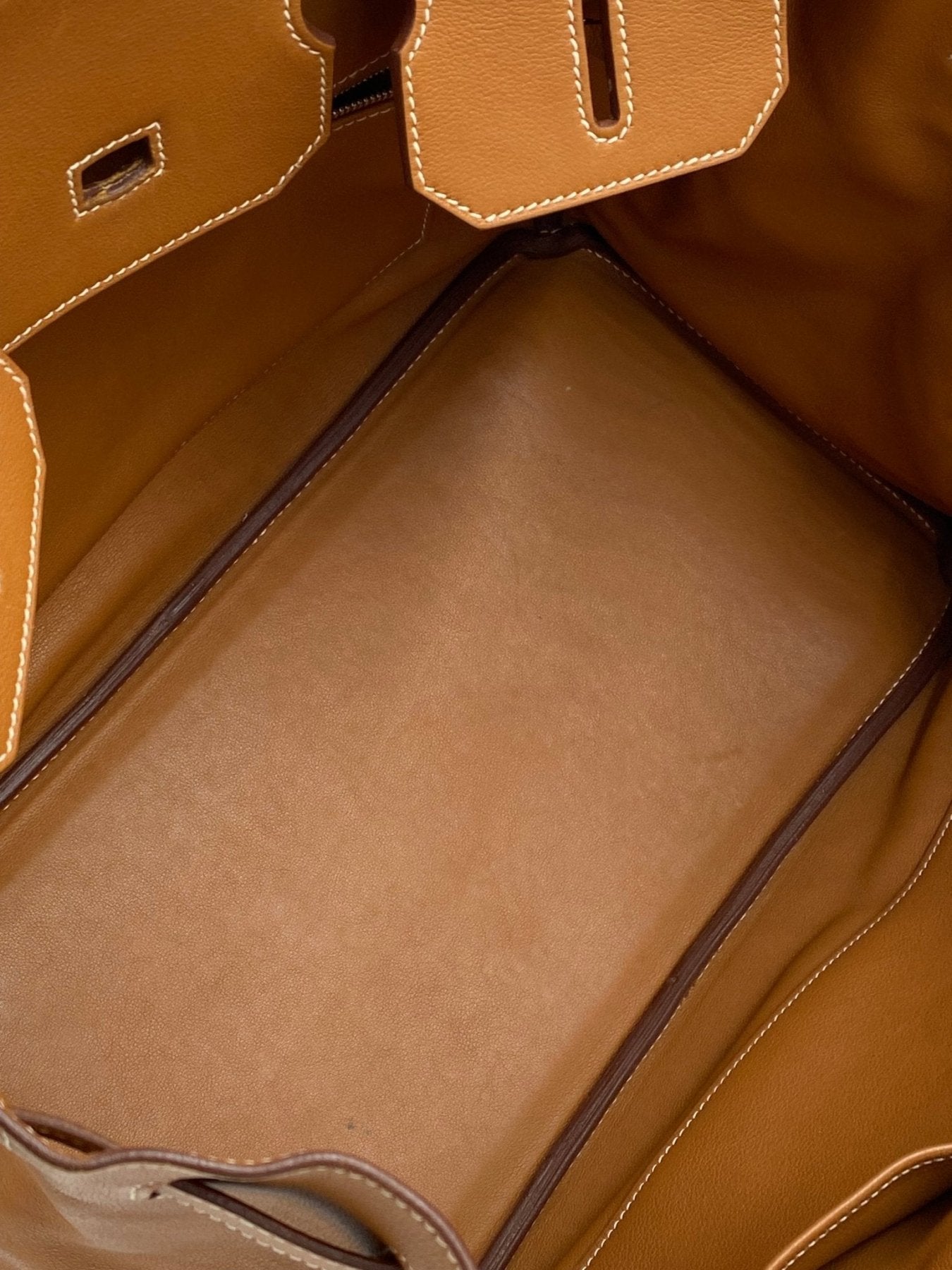 HERMÈS Birkin 35 Soft Gulliver Gold Palladium Hardware - Clutch & Macarons - M im Quadrat, 2009 - Clutch & Macarons -