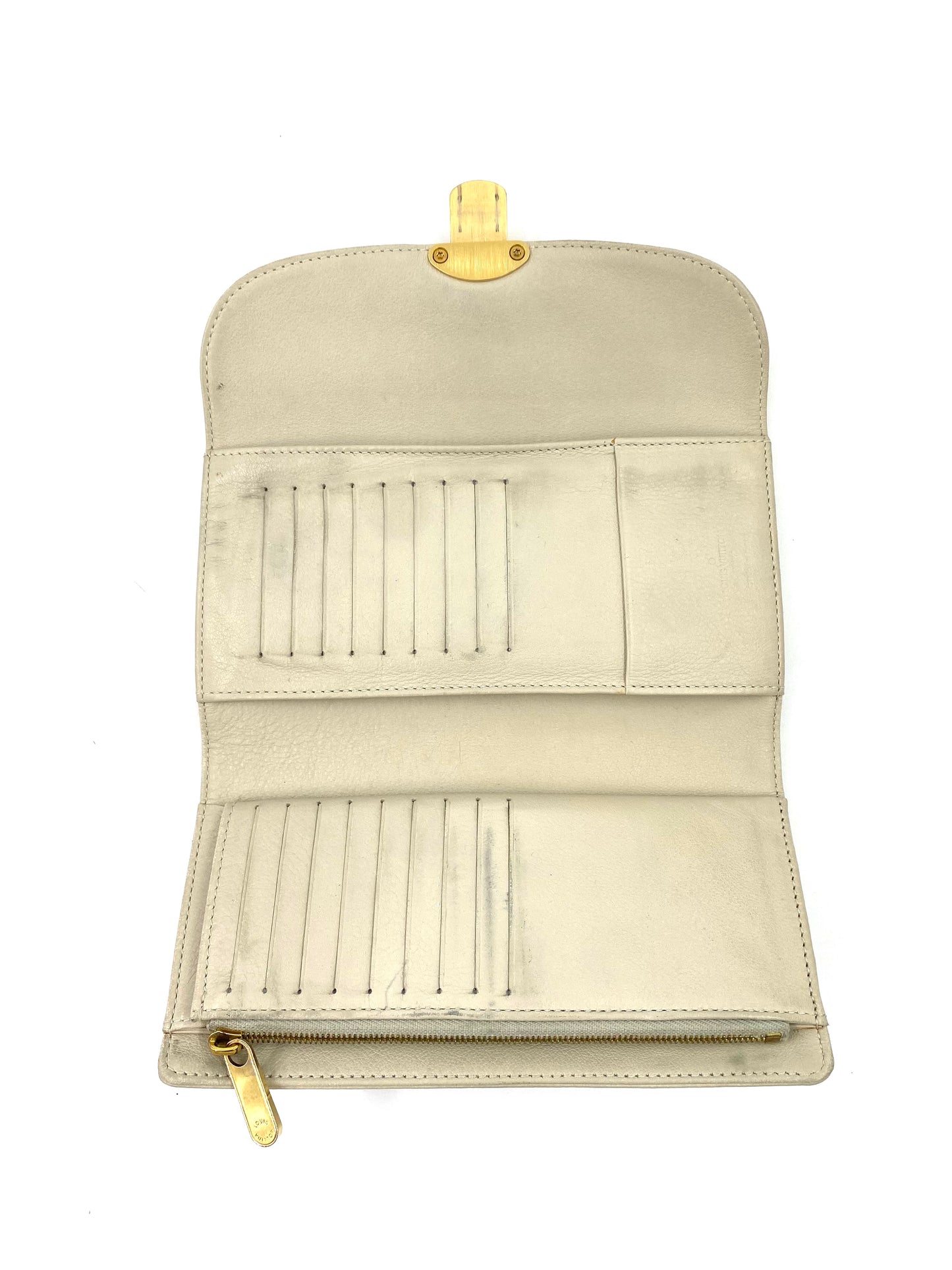 LOUIS VUITTON Amelia Portemonnaie Monogram Mahina beige