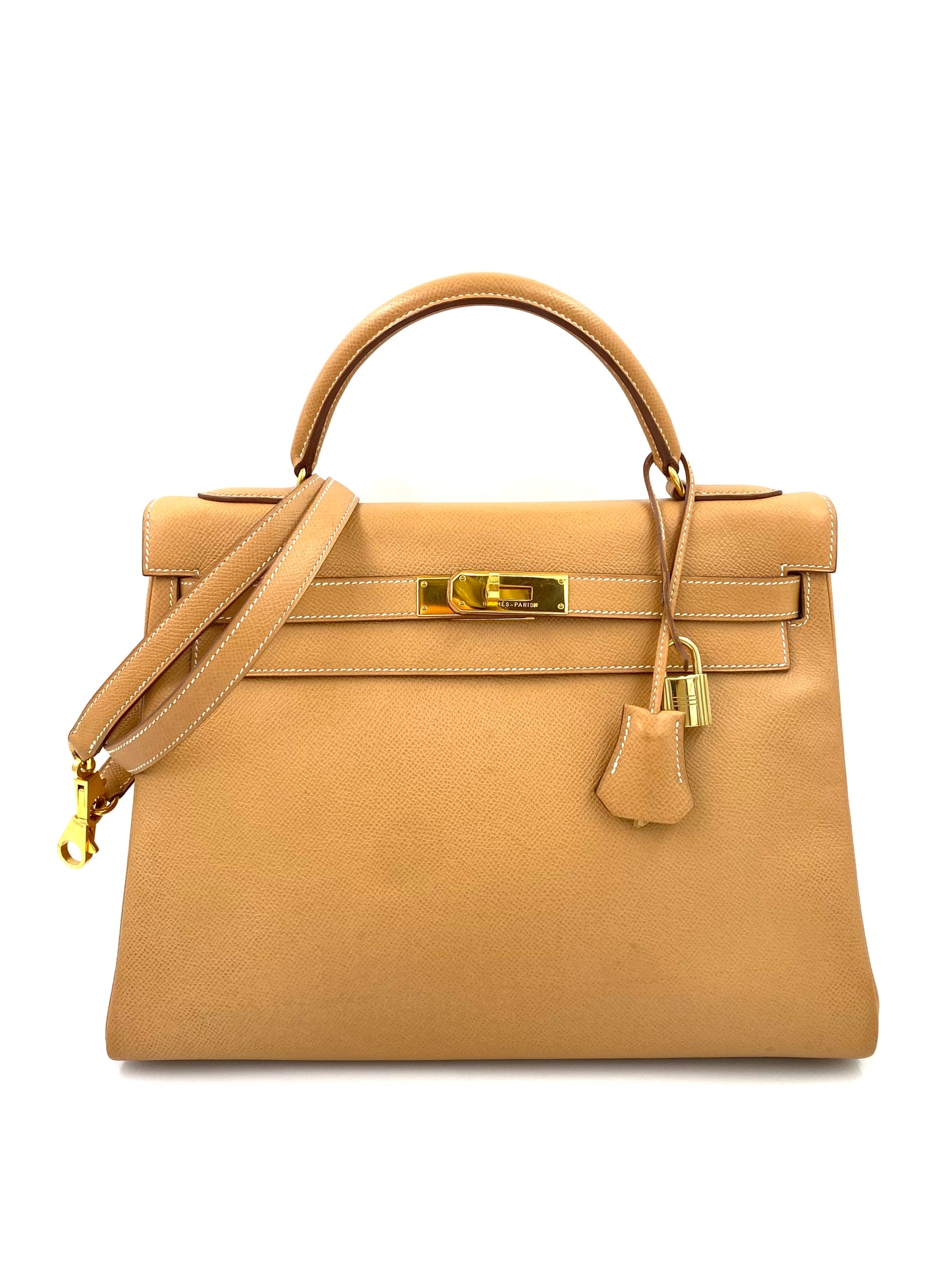 Hermès Kelly 32 Courchevel gold