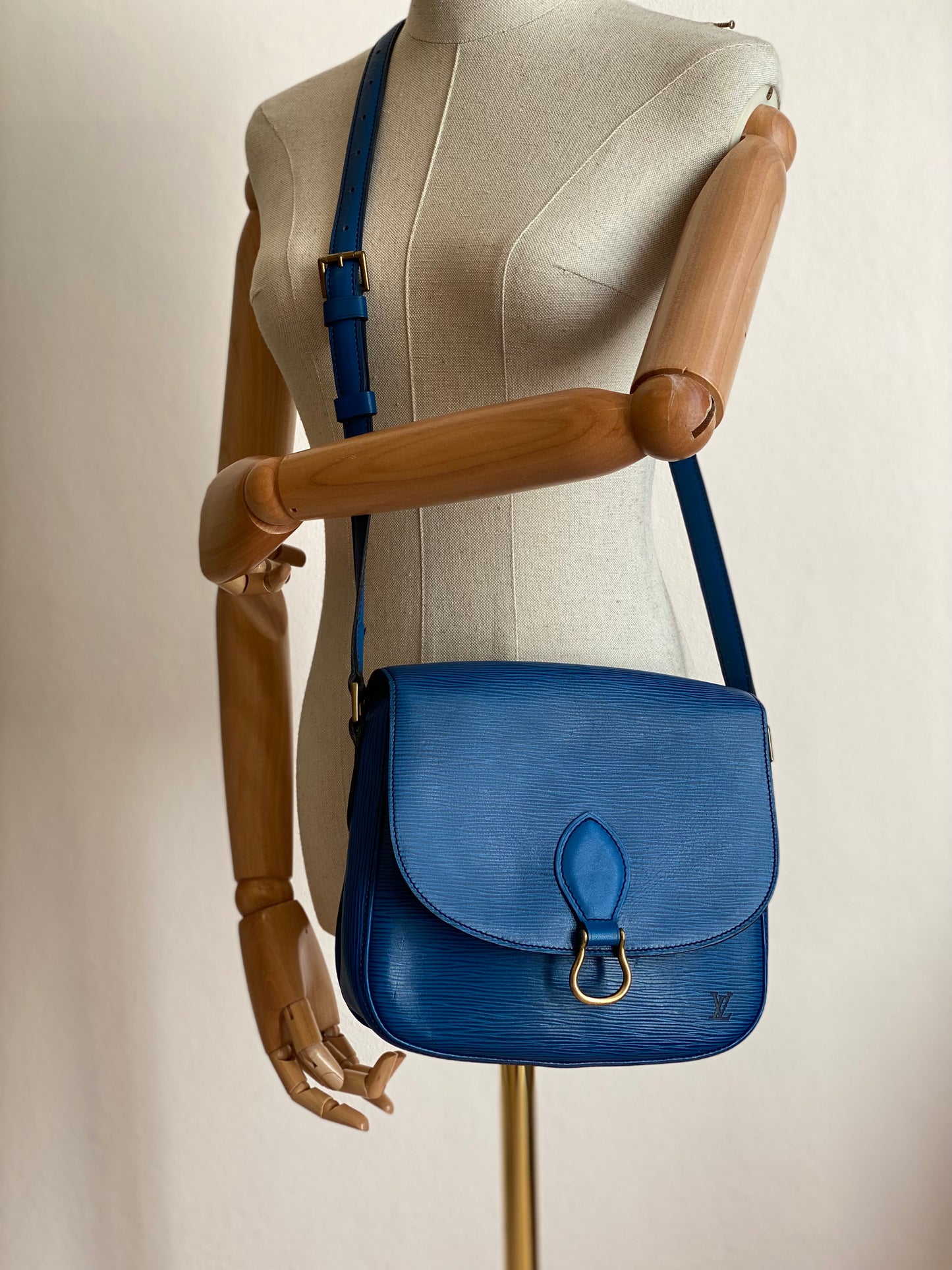 LOUIS VUITTON Saint Cloud GM Epileder blau