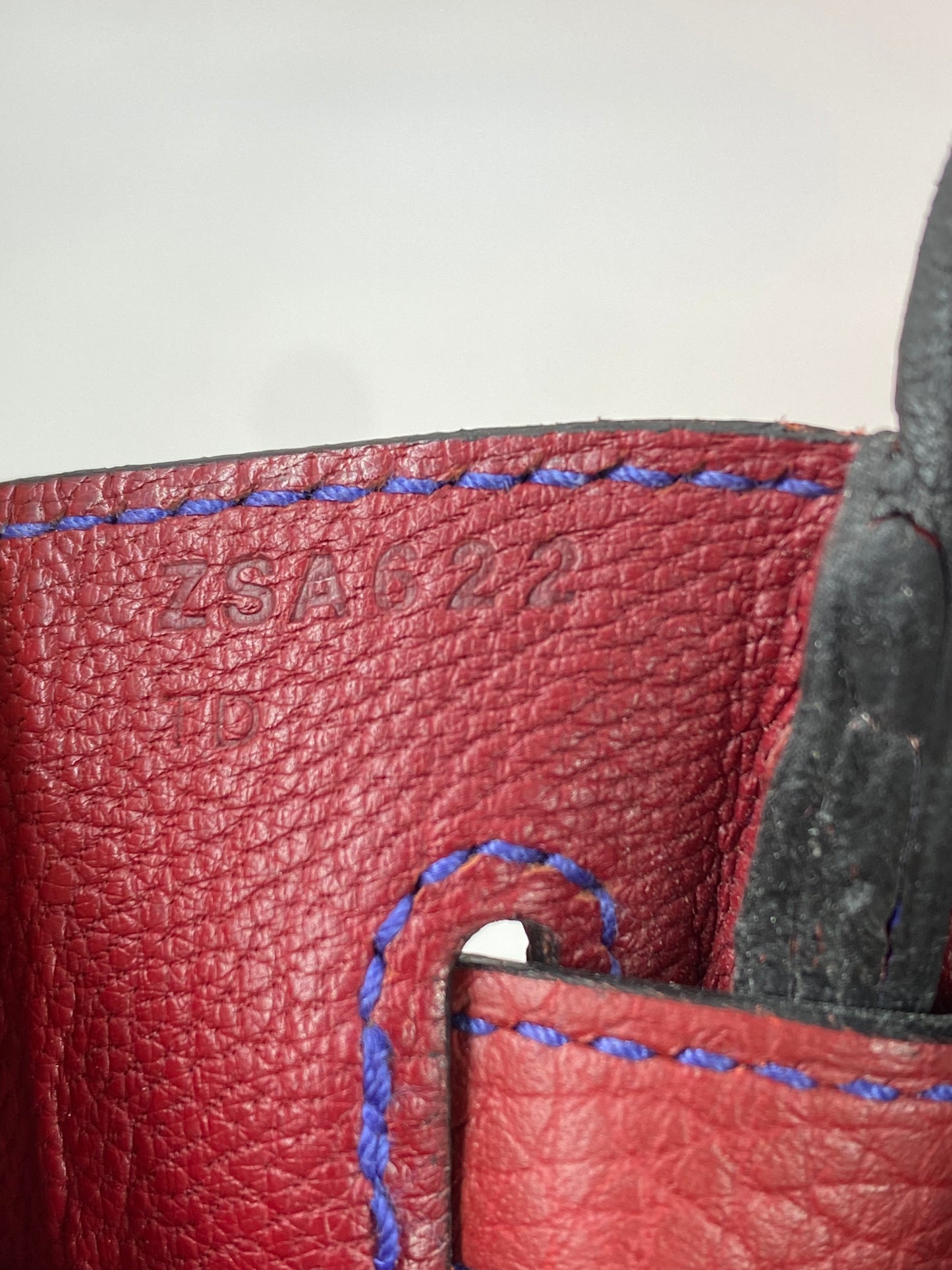 HERMÈS Birkin 25 Clemence Leder Electric Blue gold Hardware Fullset mit Original Rechnung