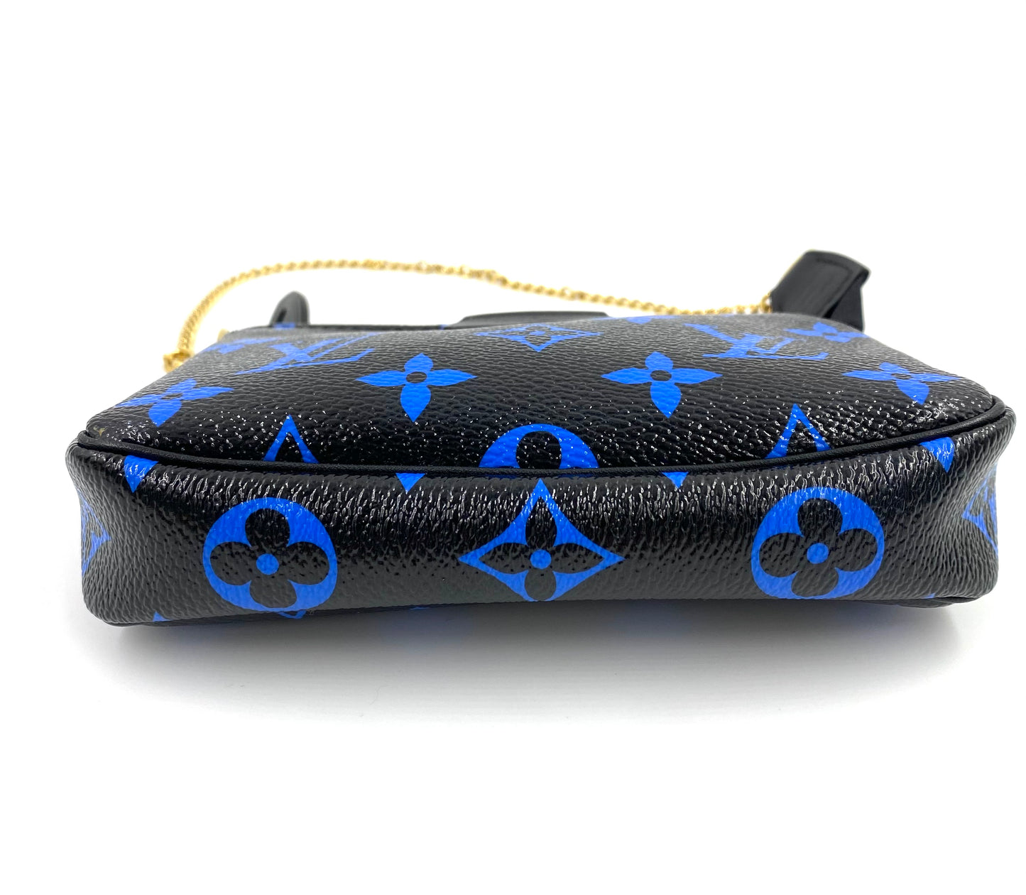 LOUIS VUITTON Mini Pochette Accessoires Monogram Bleu Digit