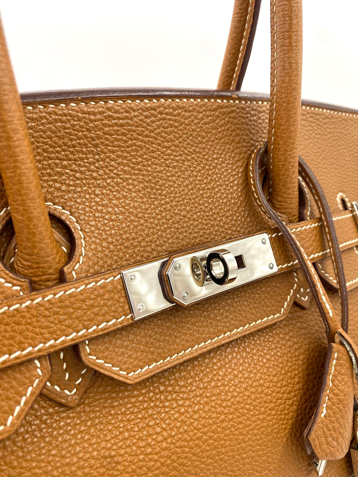 HERMÈS Birkin 35 Golden Togo Leather mit Palladium Hardware