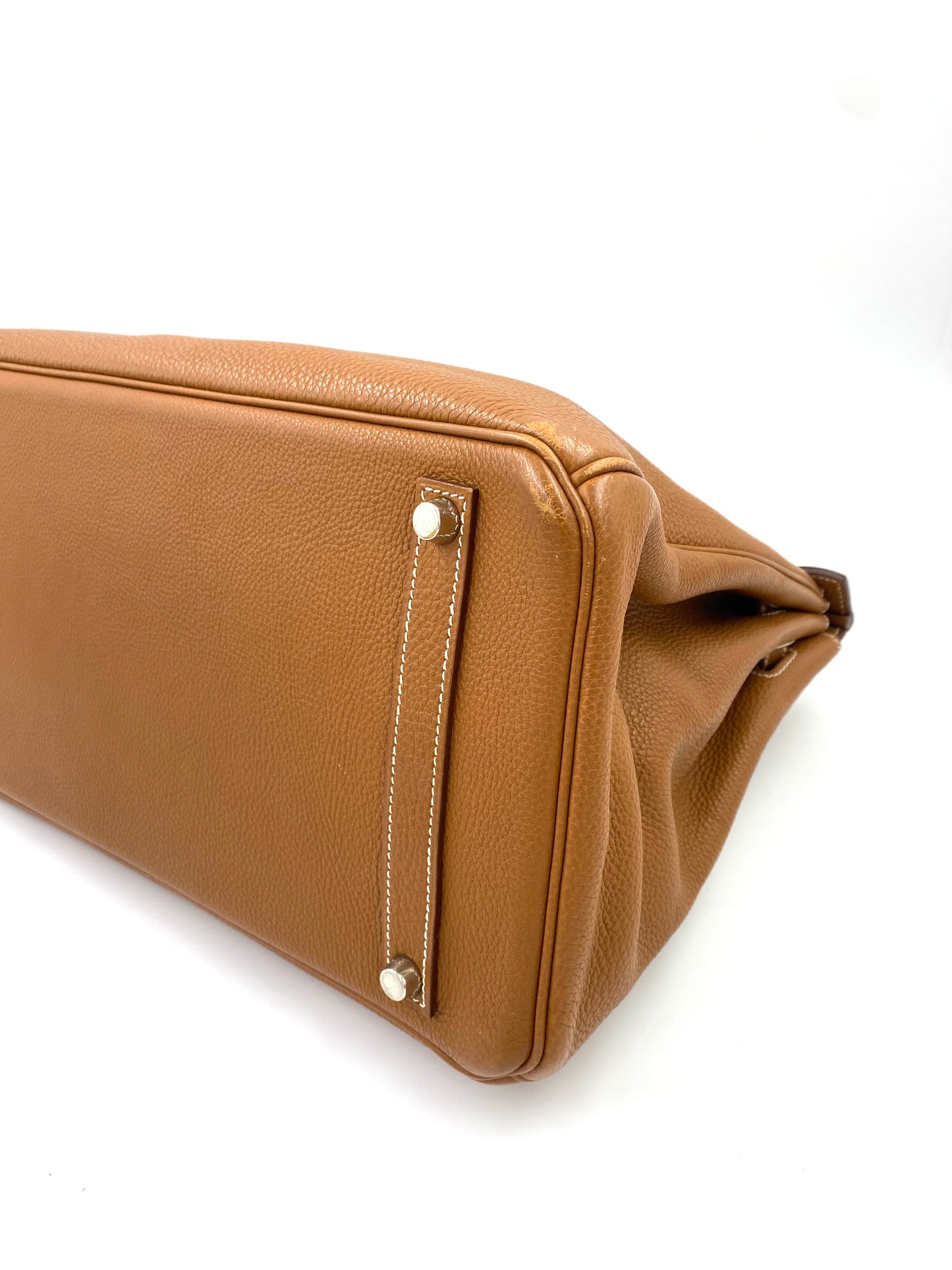HERMÈS Birkin 35 Golden Togo Leather mit Palladium Hardware