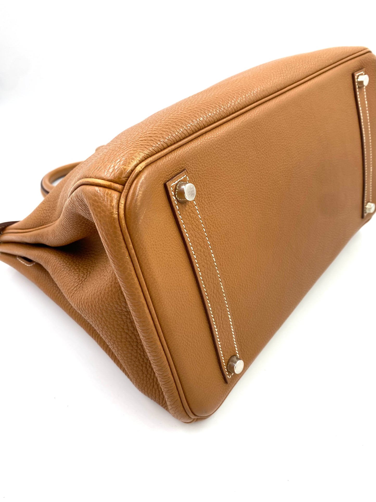HERMÈS Birkin 35 Golden Togo Leather mit Palladium Hardware