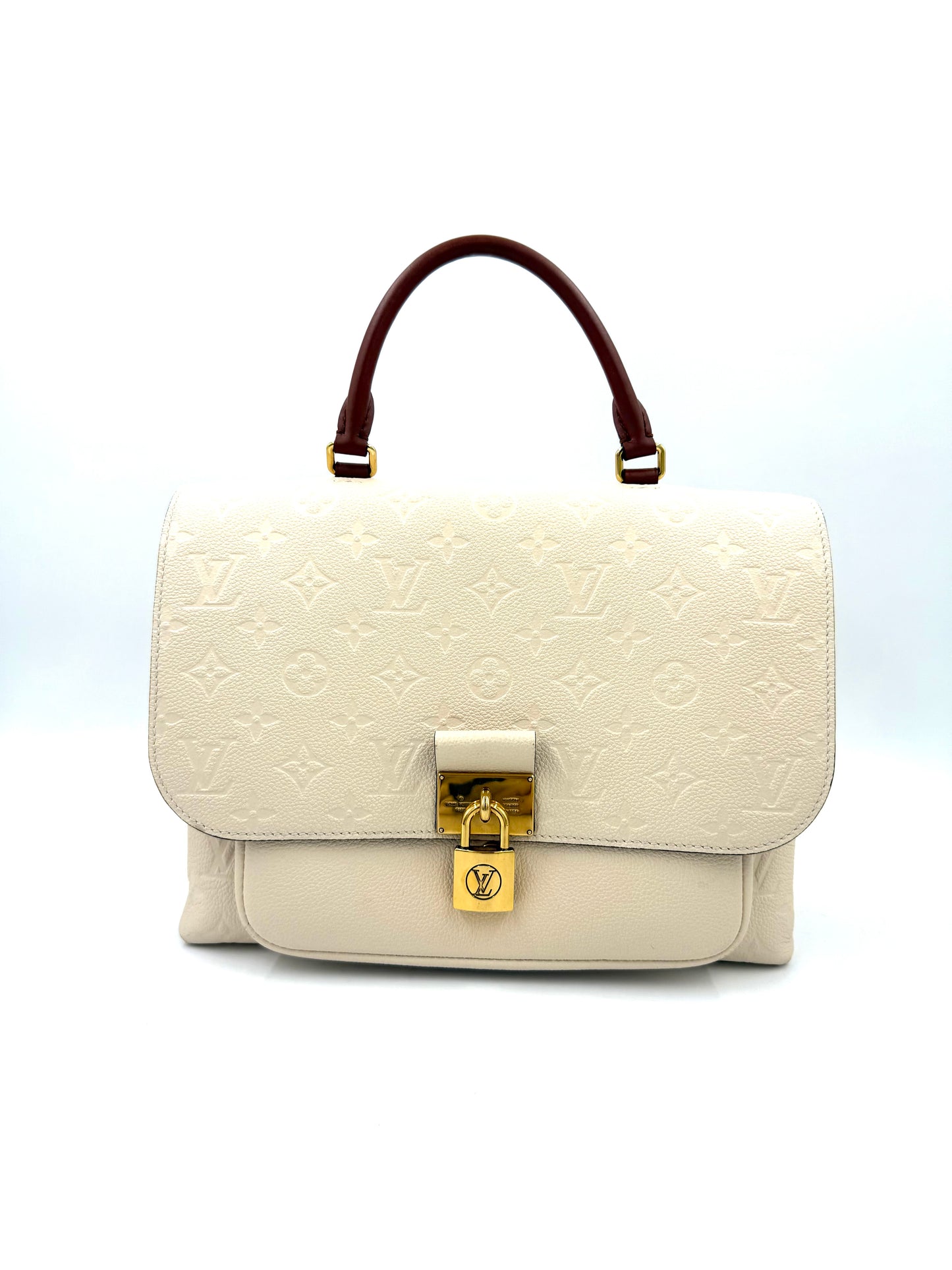 Louis Vuitton Marignan Monogram Empreinte creme