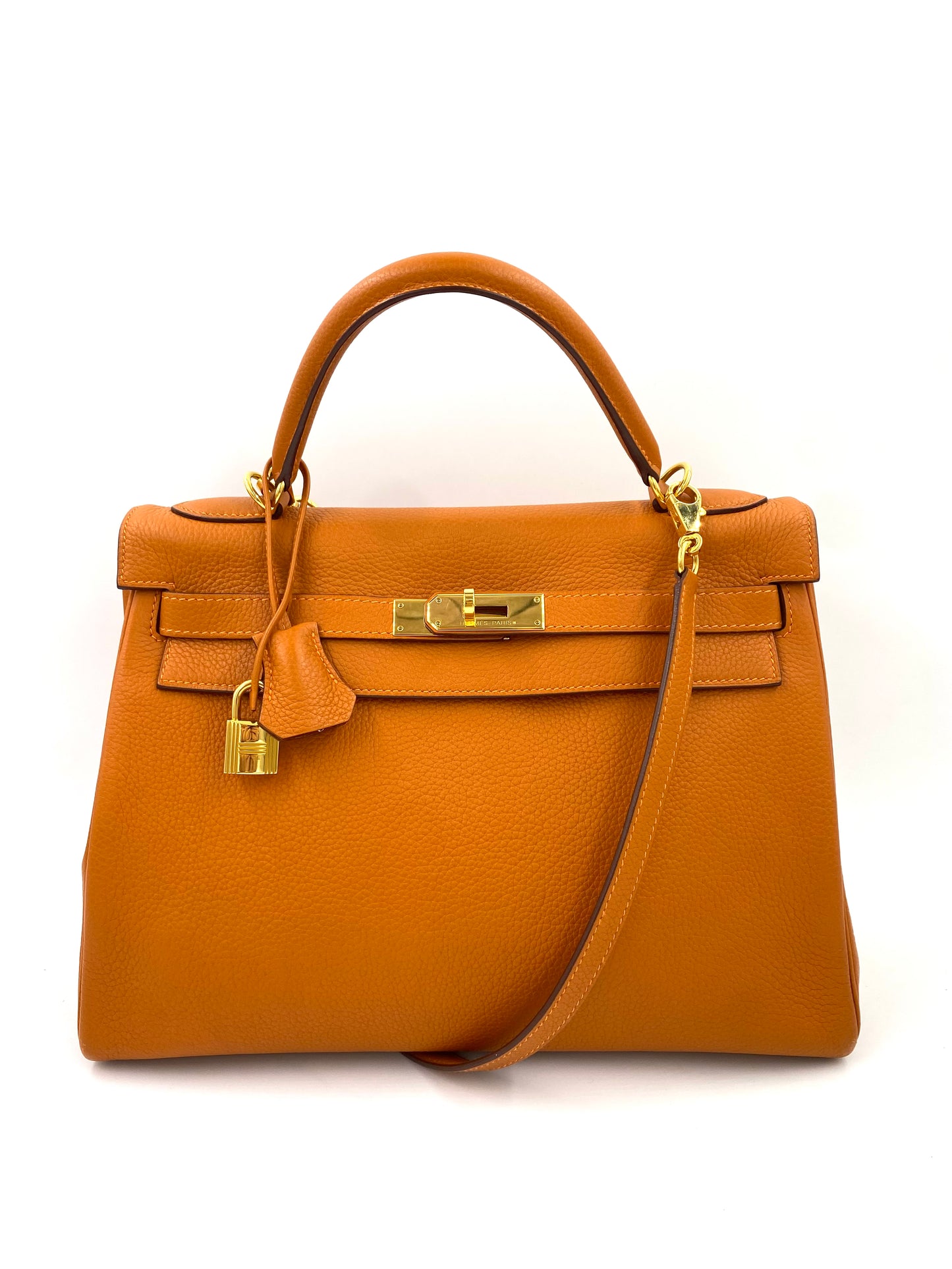 Hermès Kelly 32 Togo orange