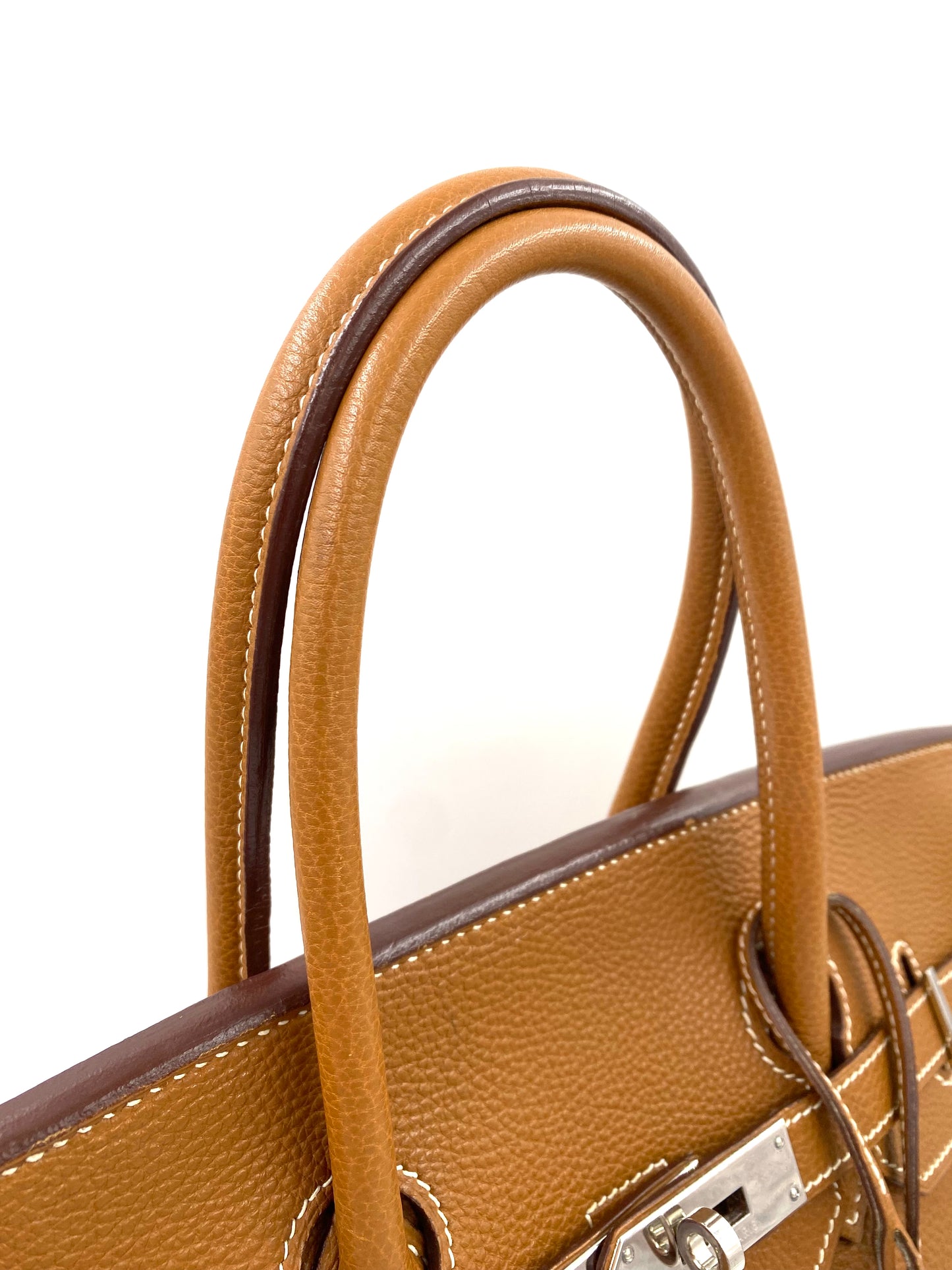 HERMÈS Birkin 35 Golden Togo Leather mit Palladium Hardware