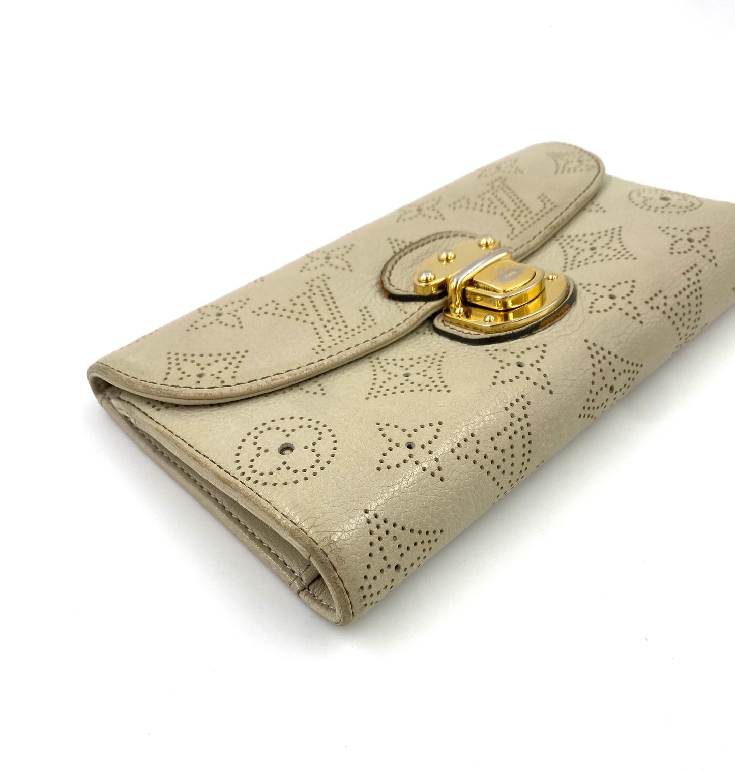 LOUIS VUITTON Amelia Portemonnaie Monogram Mahina beige