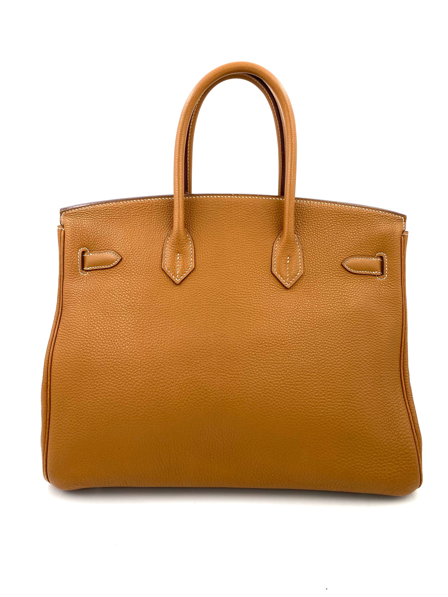 HERMÈS Birkin 35 Golden Togo Leather mit Palladium Hardware