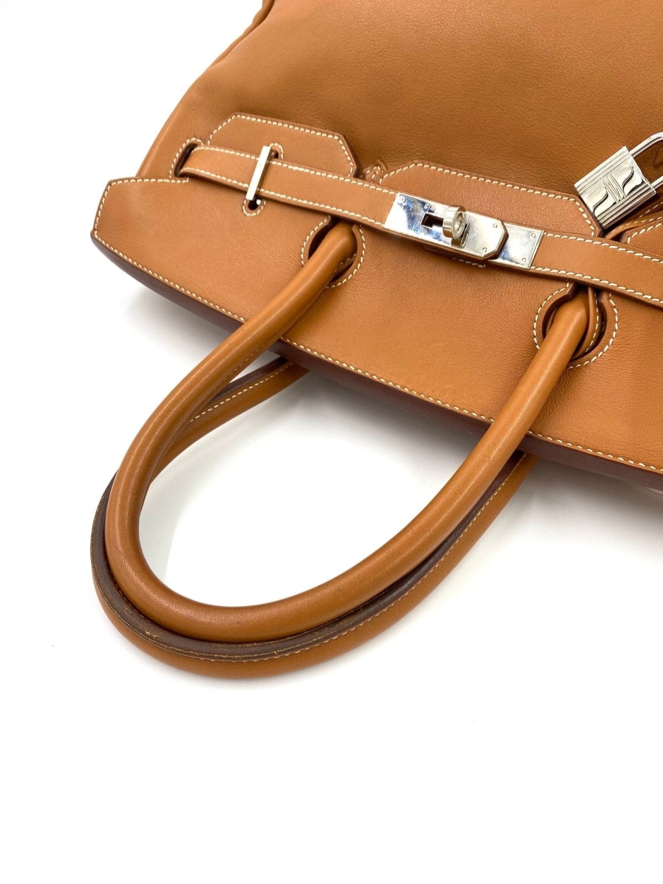 HERMÈS Birkin 35 Soft Gulliver Gold Palladium Hardware - Clutch & Macarons - M im Quadrat, 2009 - Clutch & Macarons -