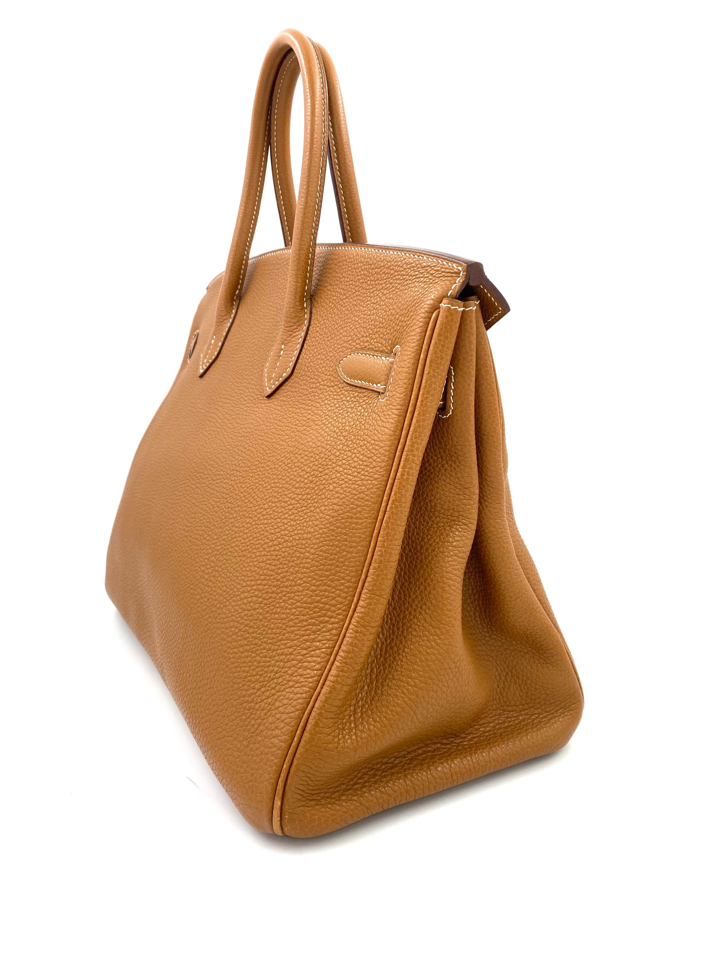 HERMÈS Birkin 35 Golden Togo Leather mit Palladium Hardware