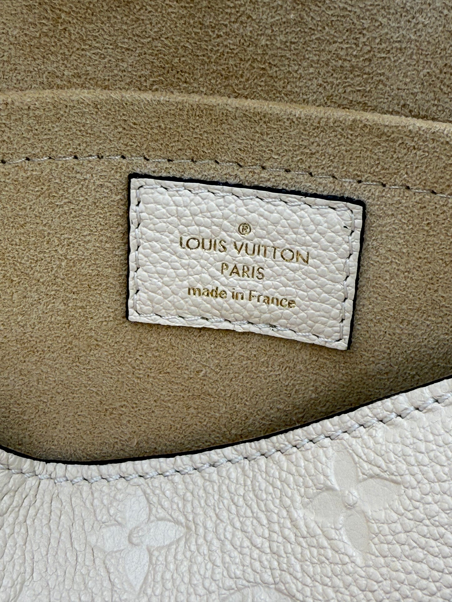 Louis Vuitton Marignan Monogram Empreinte creme