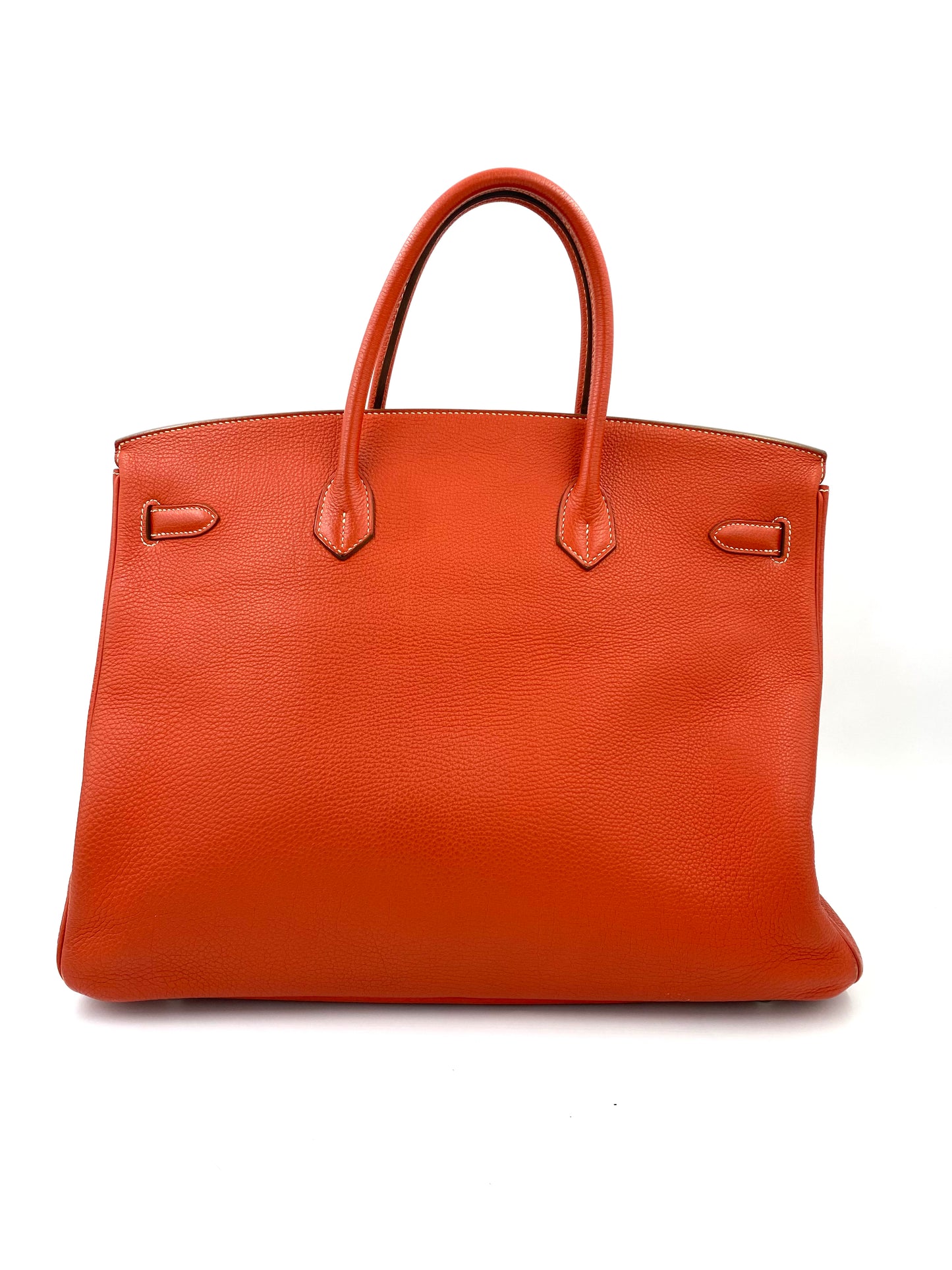 HERMÈS Birkin 40 Togo Leder Sanguine mit Palladium Hardware