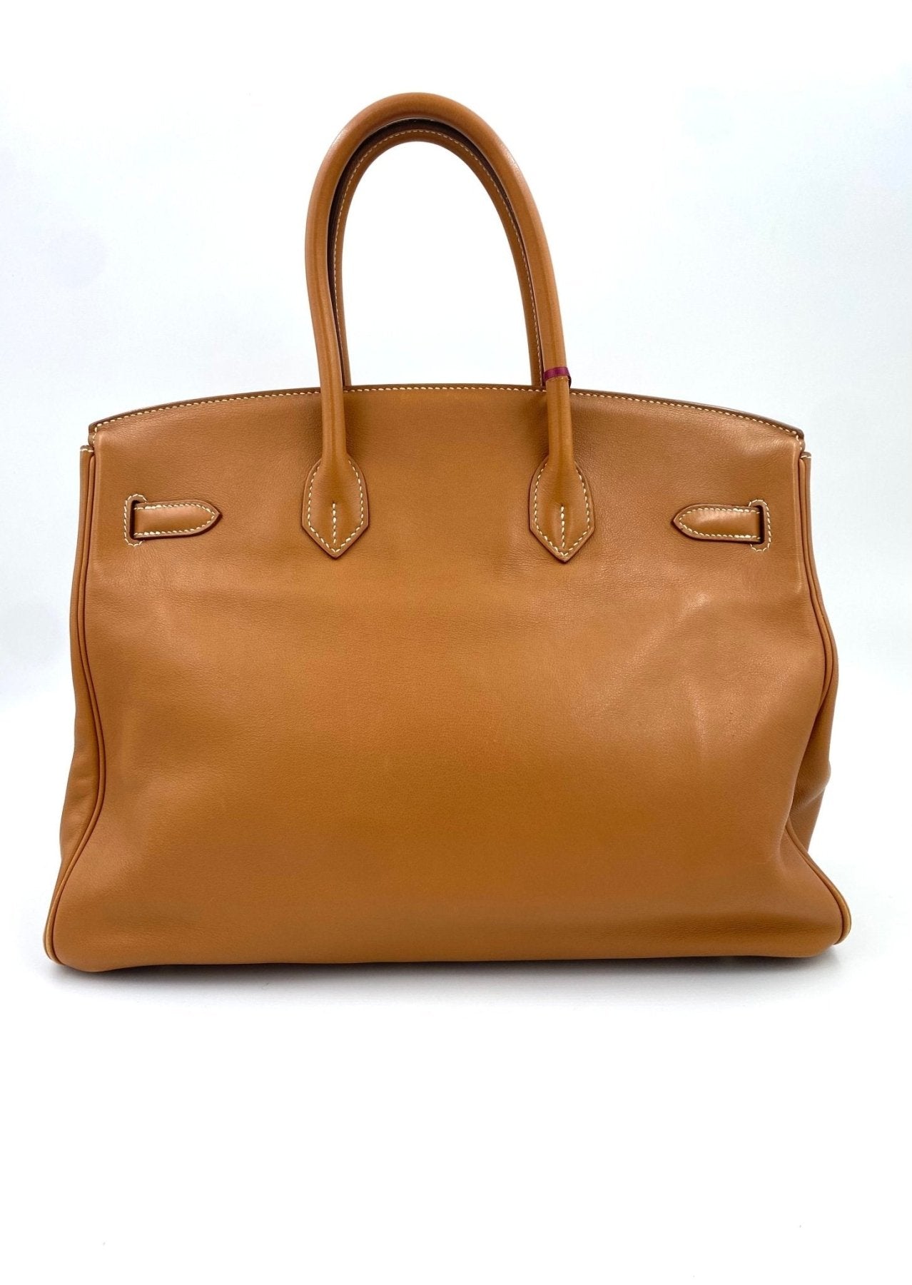 HERMÈS Birkin 35 Soft Gulliver Gold Palladium Hardware - Clutch & Macarons - M im Quadrat, 2009 - Clutch & Macarons -