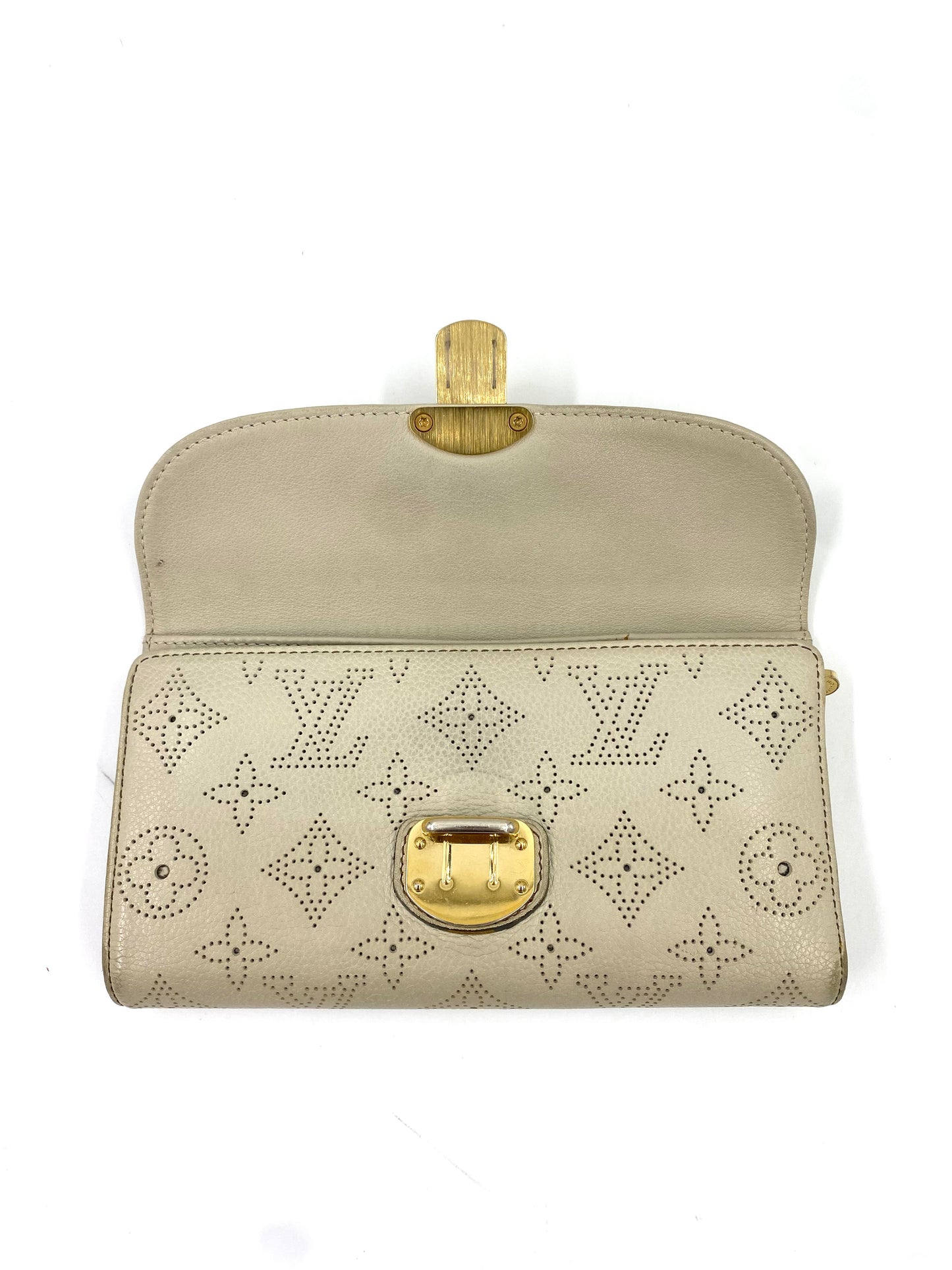 LOUIS VUITTON Amelia Portemonnaie Monogram Mahina beige