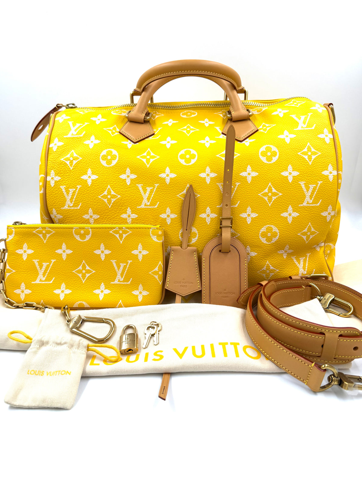 LOUIS VUITTON Speedy 40 P9 gelb