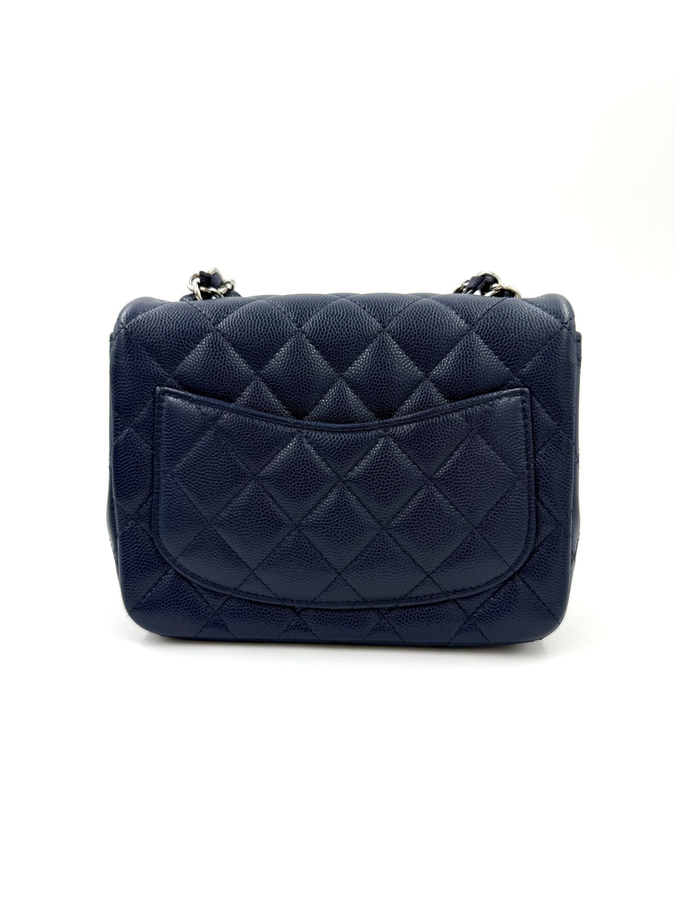 CHANEL Mini Square Flap Bag Caviar blau - Clutch & Macarons - 24572438 - Clutch & Macarons -