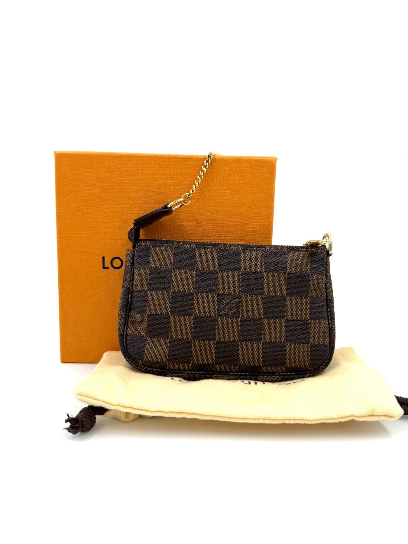 LOUIS VUITTON Mini Pochette Damier Ebene - Clutch & Macarons - DU3170 - Clutch & Macarons -