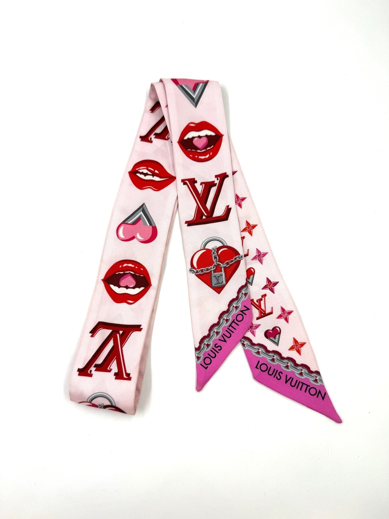 LOUIS VUITTON Twilly Pink Lucky - Clutch & Macarons - Clutch & Macarons -