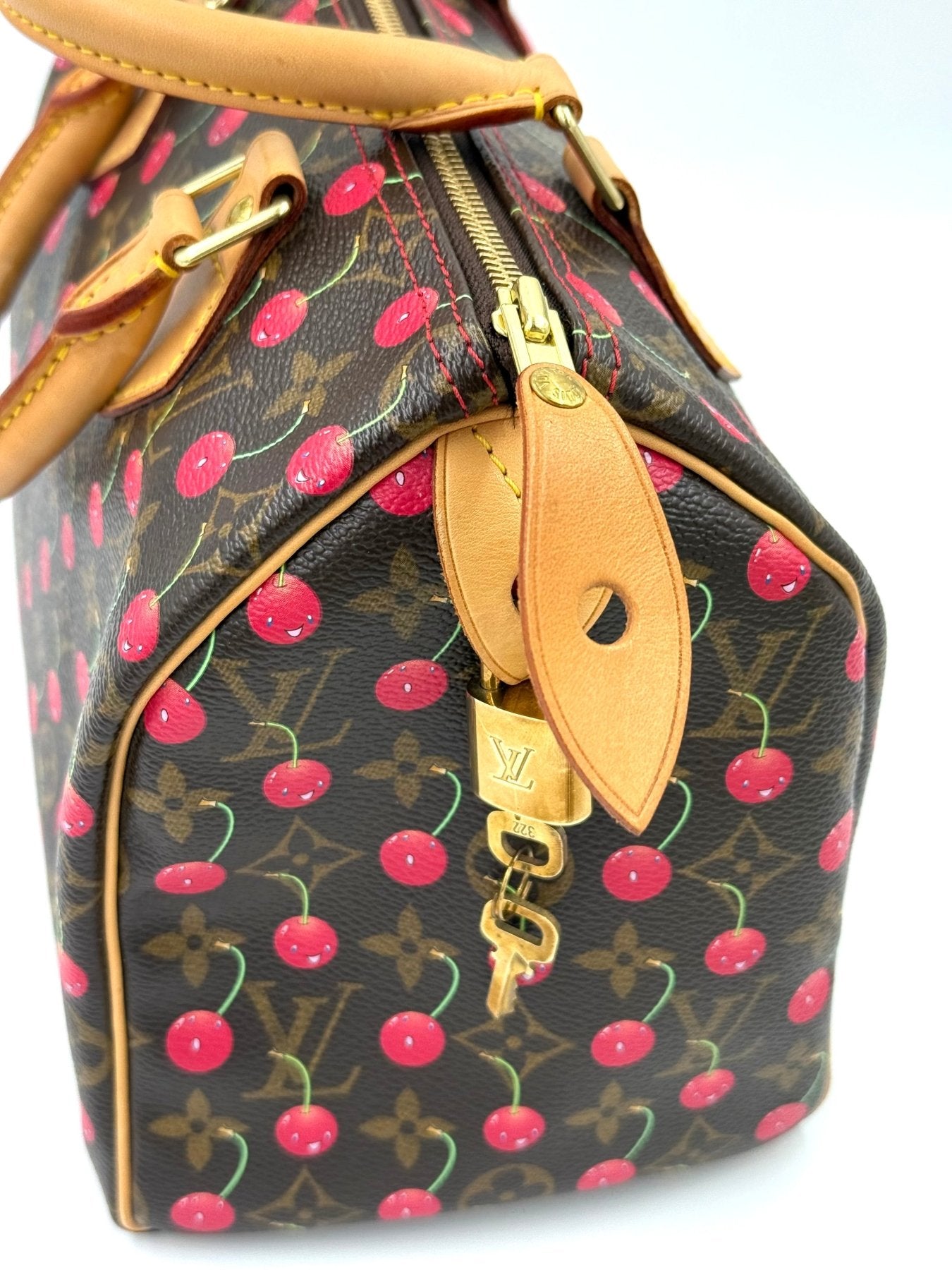 LOUIS VUITTON Speedy 25 Cerises x Takashi Murakami - Clutch & Macarons - SP0045 - Clutch & Macarons -