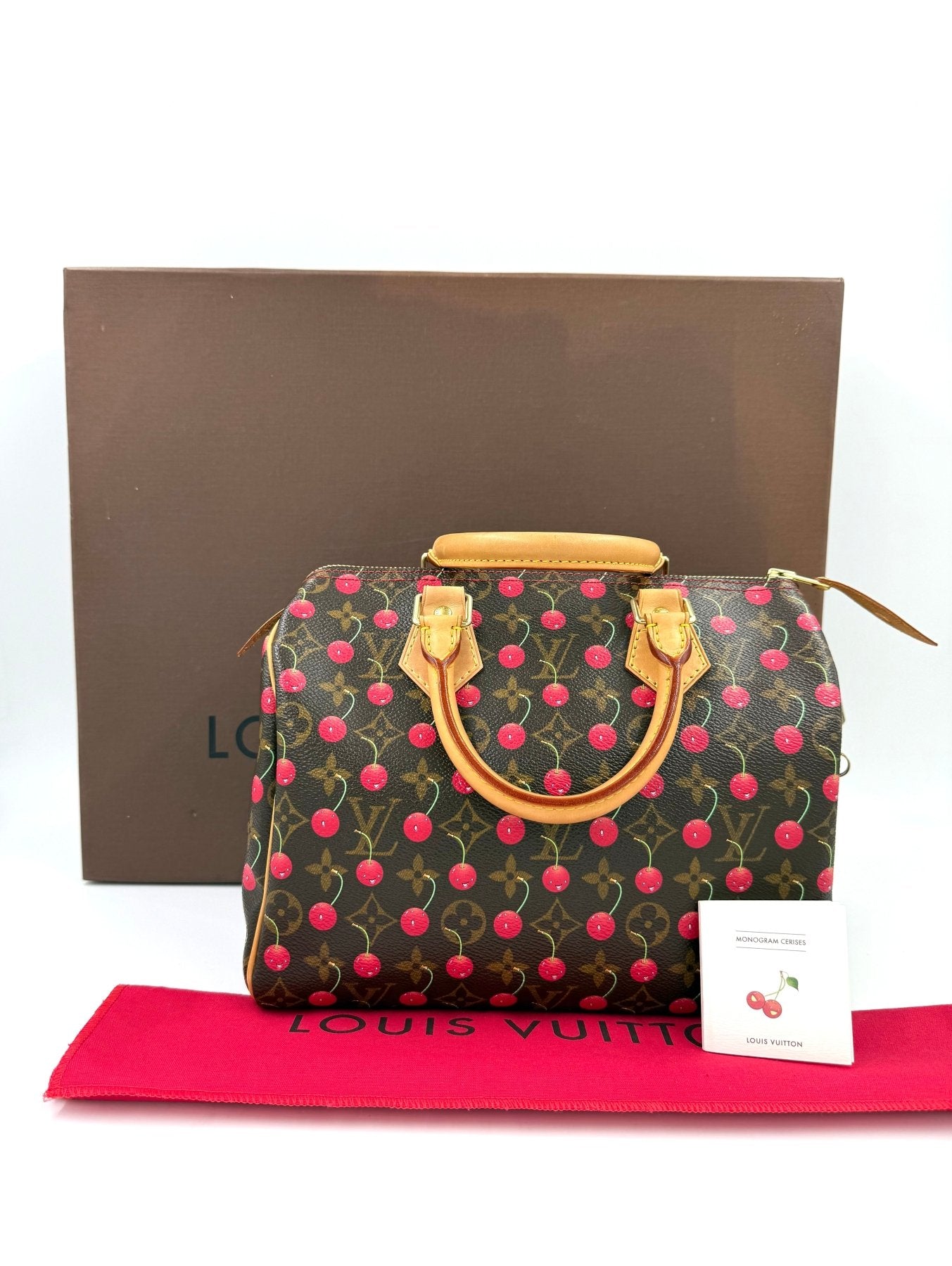 LOUIS VUITTON Speedy 25 Cerises x Takashi Murakami - Clutch & Macarons - SP0045 - Clutch & Macarons -