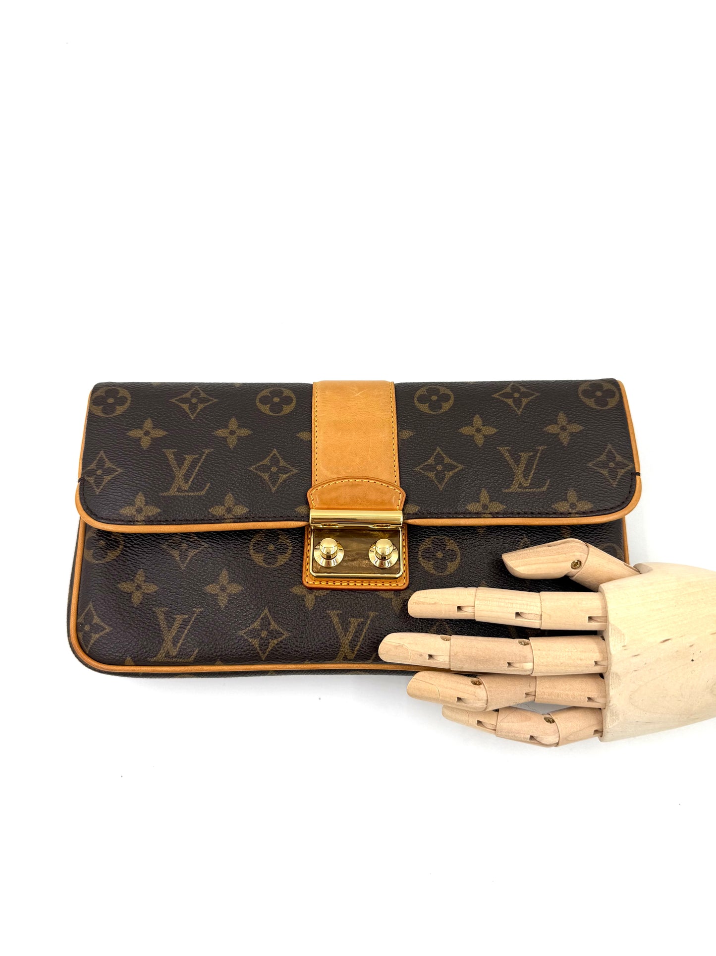 LOUIS VUITTON Sofia Coppola Slim Pochette Monogram Canvas