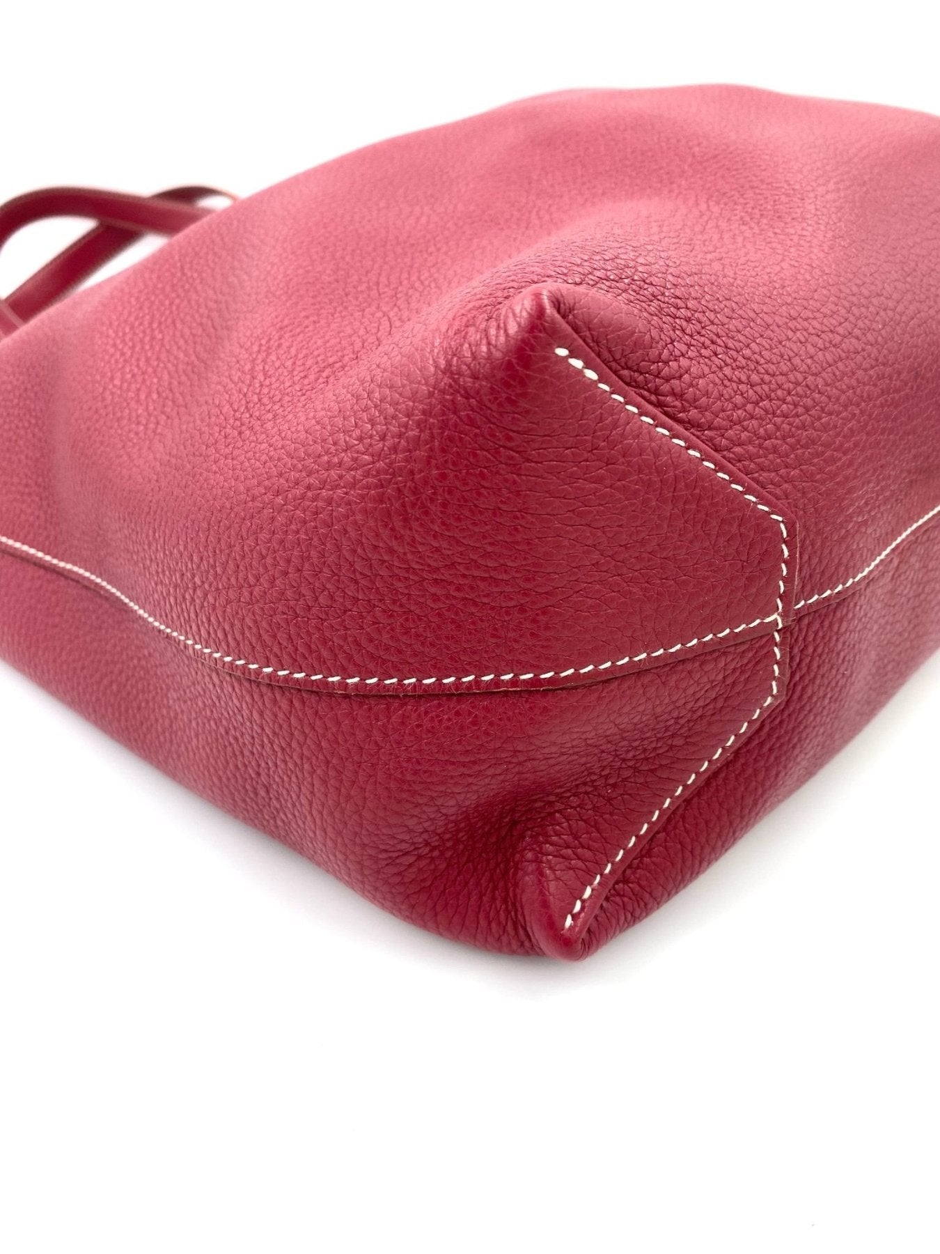 HERMÈS Shopper Double Sens 45 Sikkim Rose Sakura Clemence Rouge Pivoine - Clutch & Macarons - R im Quadrat, 2014 - Clutch & Macarons -