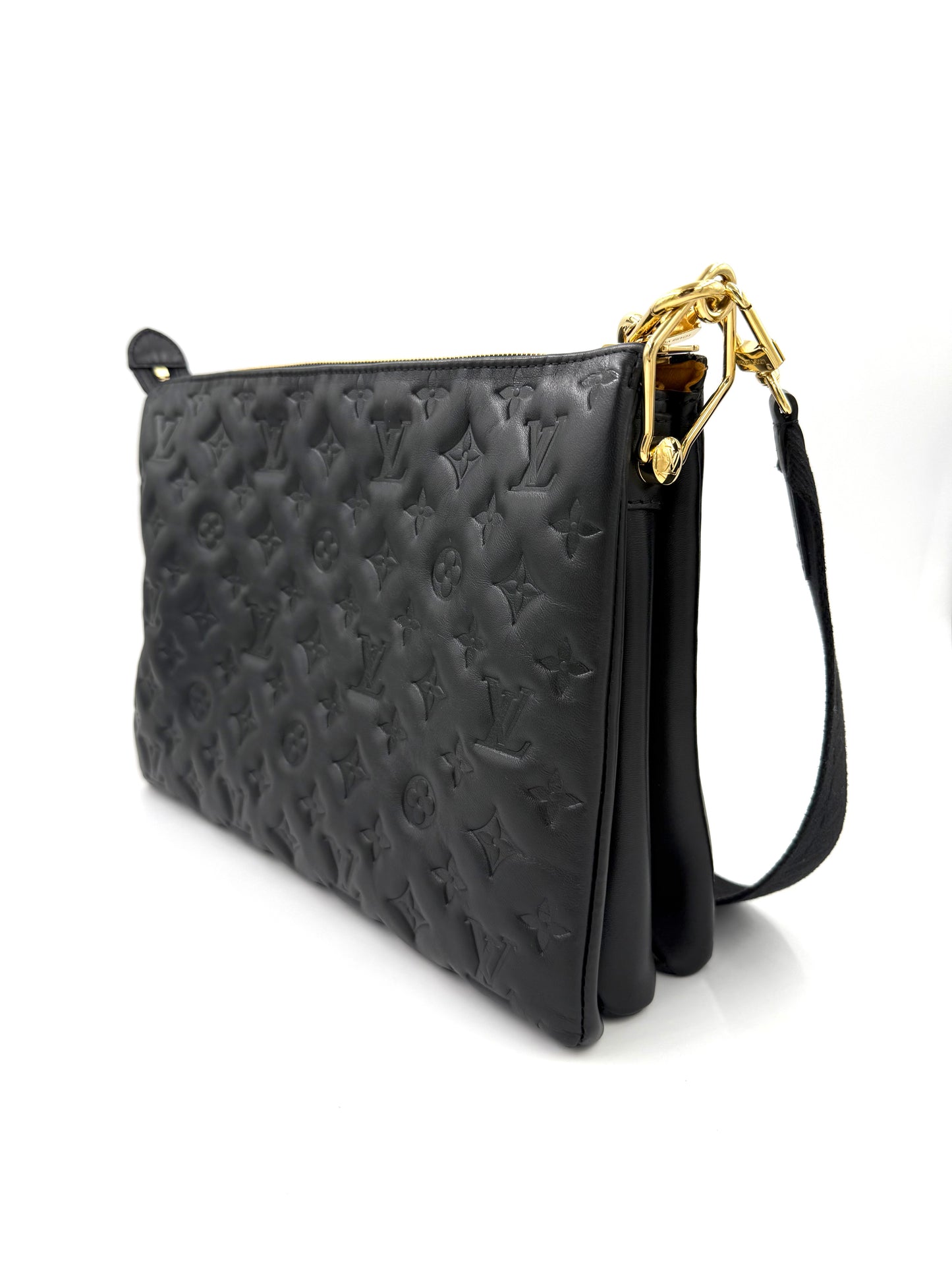 LOUIS VUITTON Coussin MM Monogram Empreinte schwarz
