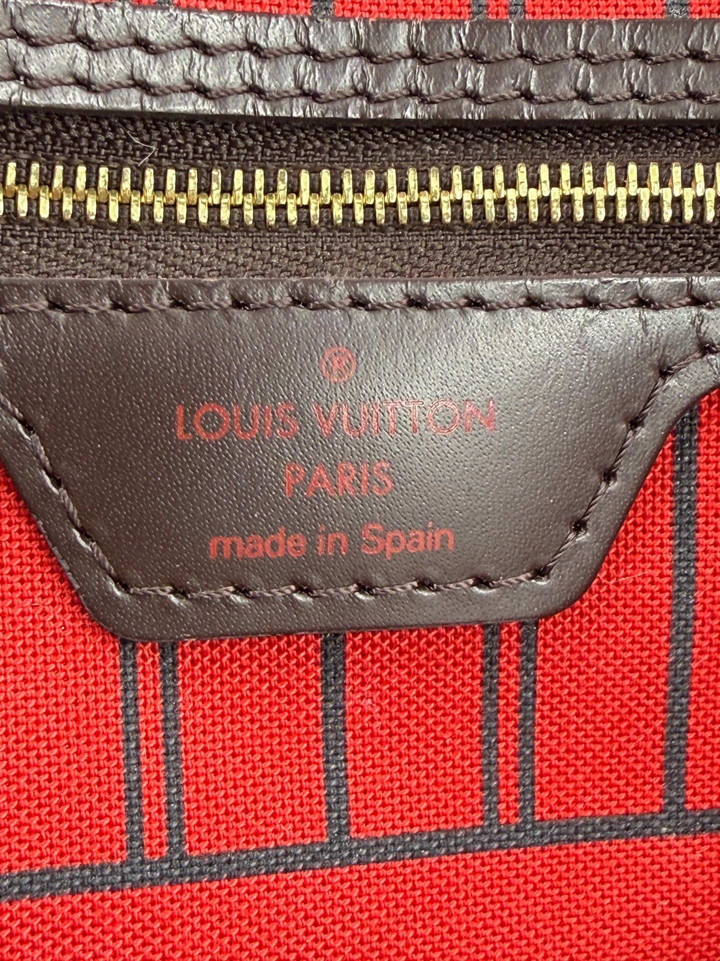 LOUIS VUITTON Neverfull MM Damier Ebene mit Pochette