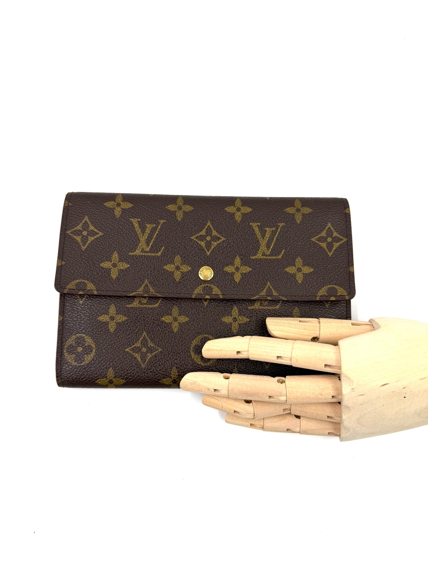 LOUIS VUITTON Porte Tresor Monogram Canvas