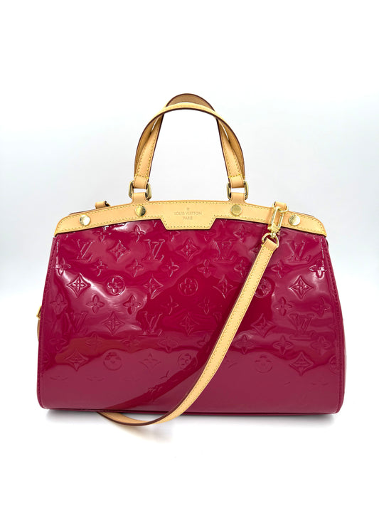LOUIS VUITTON Brea MM Monogram Vernis Rose Indien