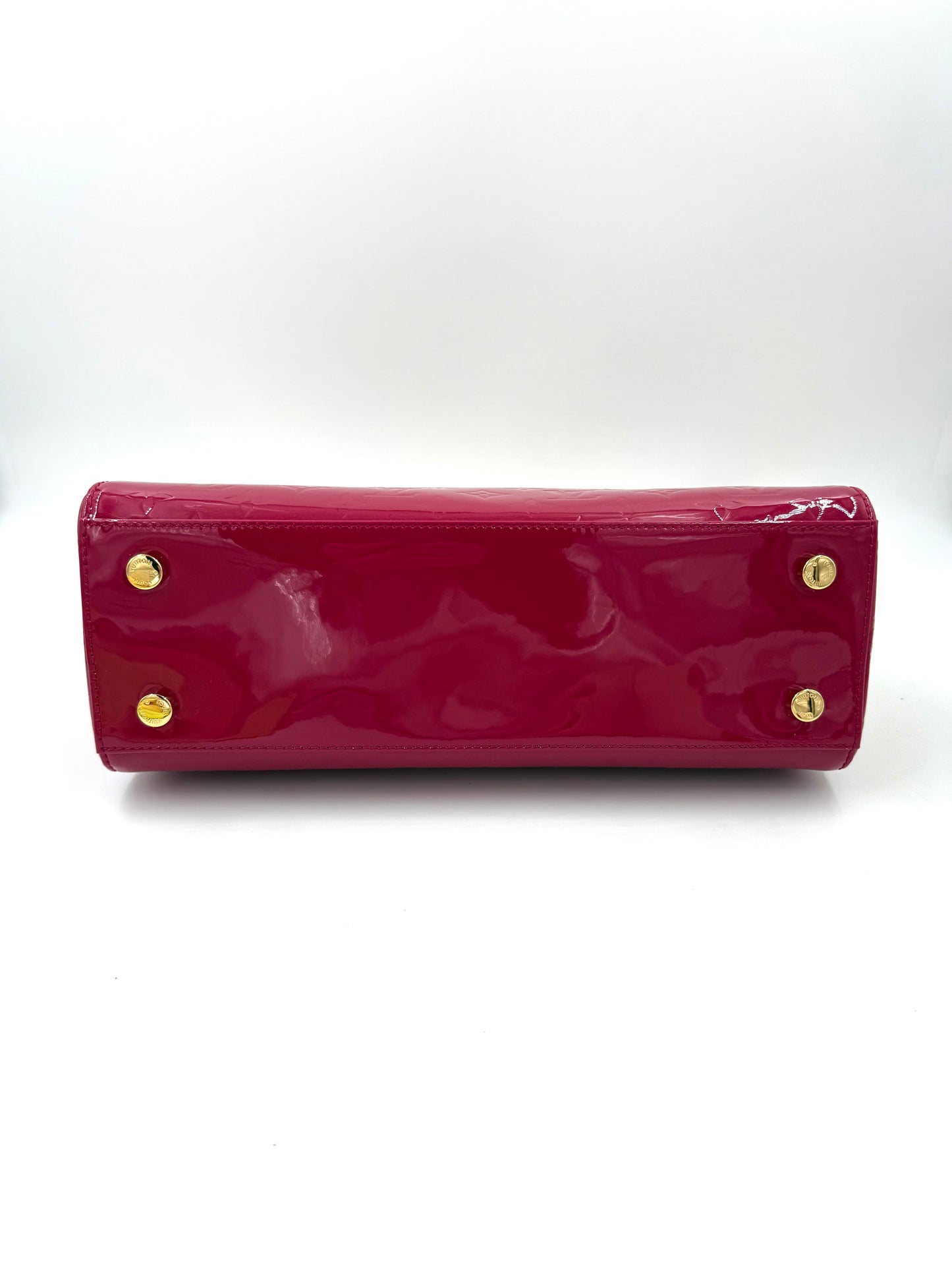 LOUIS VUITTON Brea MM Monogram Vernis Rose Indien