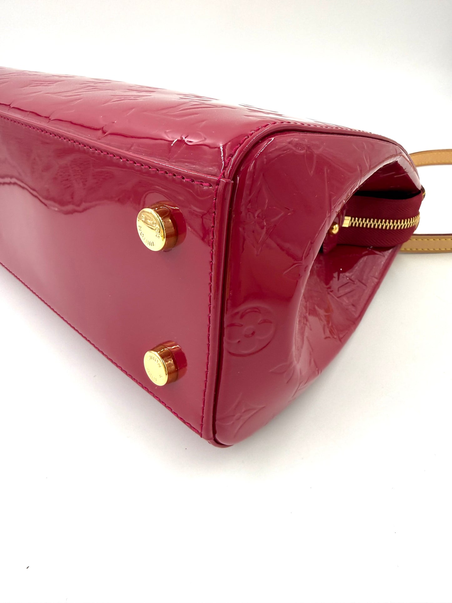 LOUIS VUITTON Brea MM Monogram Vernis Rose Indien