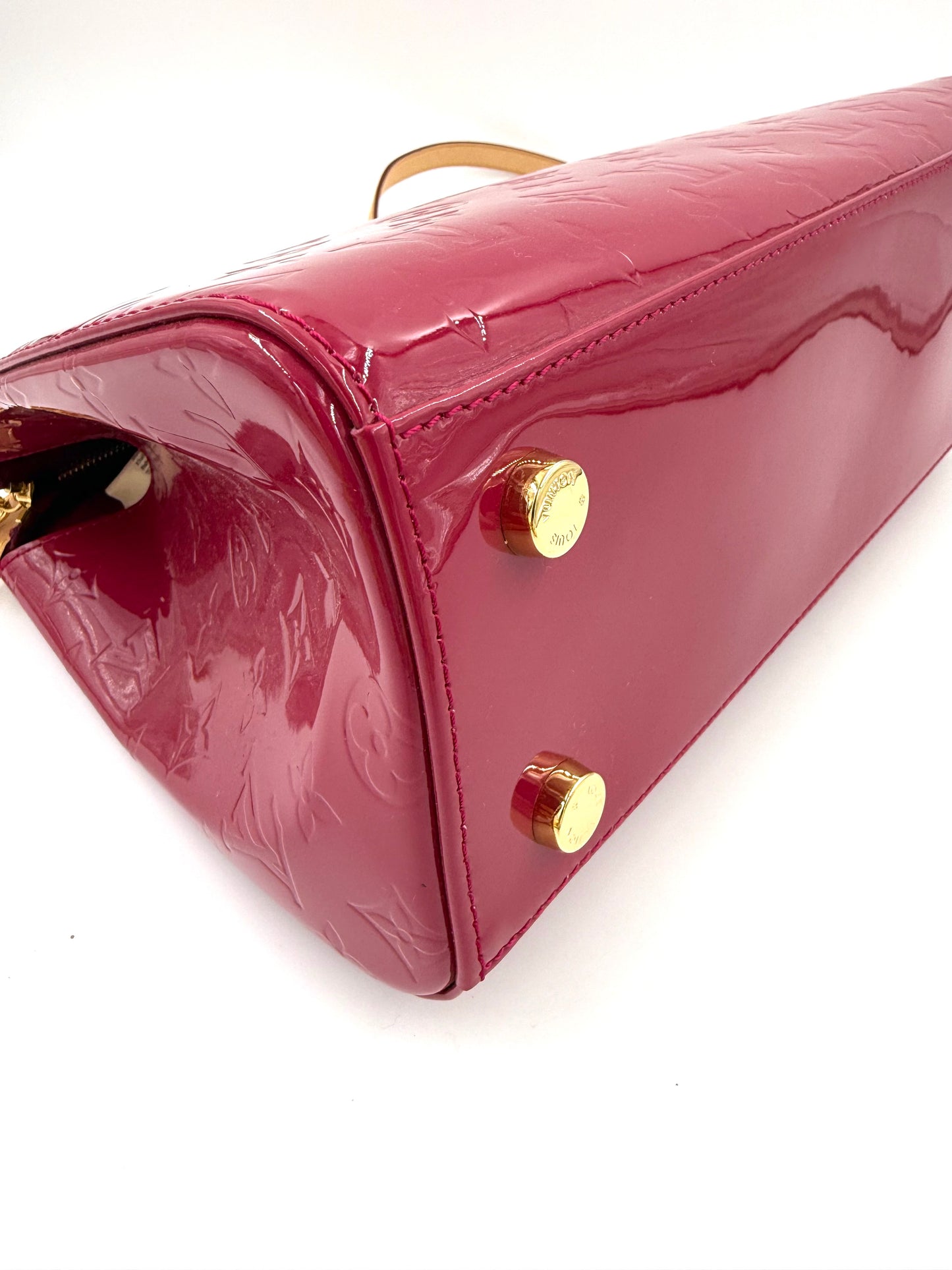 LOUIS VUITTON Brea MM Monogram Vernis Rose Indien