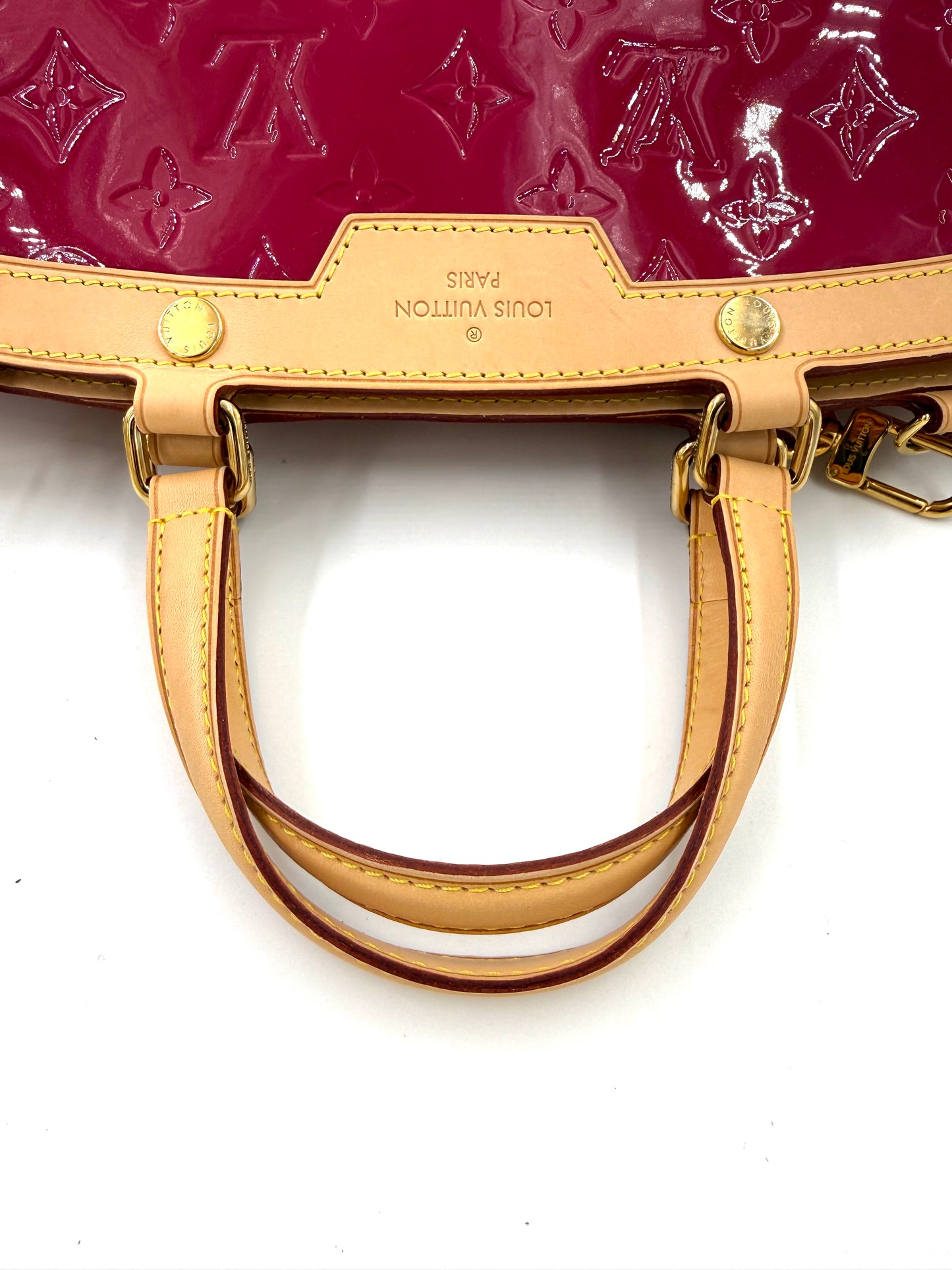 LOUIS VUITTON Brea MM Monogram Vernis Rose Indien