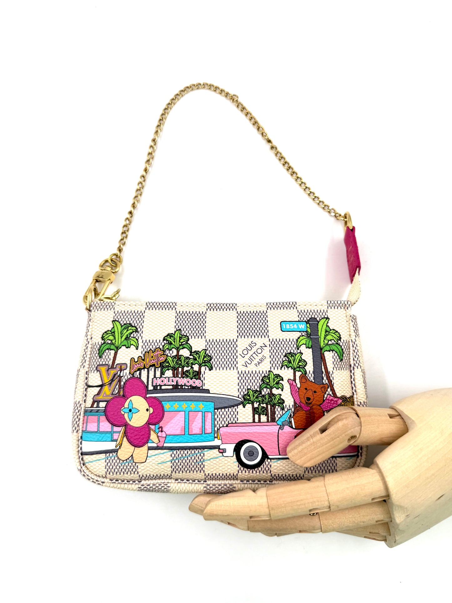 LOUIS VUITTON Mini Pochette Vivienne Damier Azur