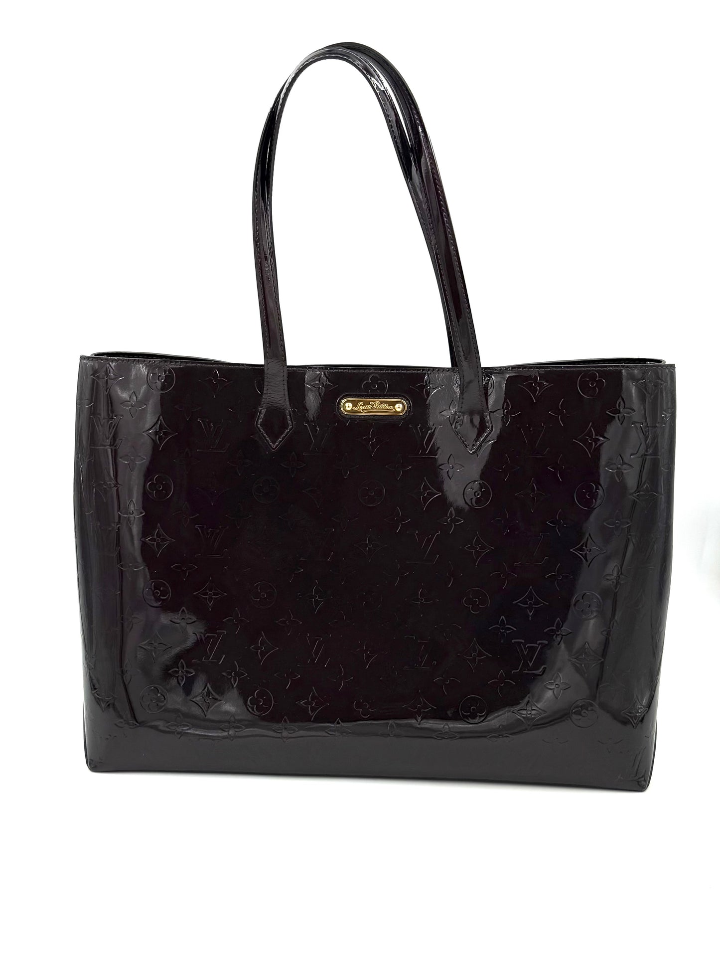 LOUIS VUITTON Wilshire GM Monogram Vernis bordeaux