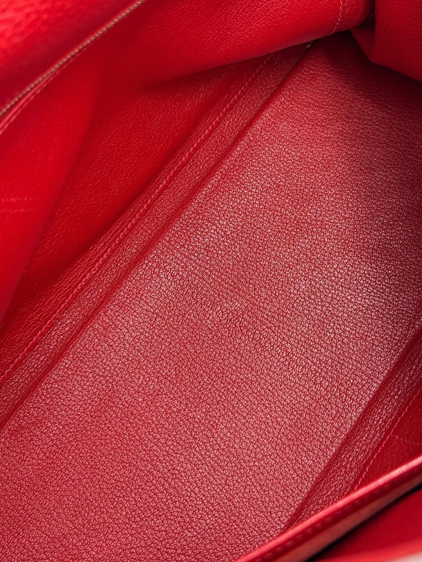HERMÈS Kelly 32 Clemenceleder Capucine - Clutch & Macarons - H im Quadrat - Clutch & Macarons -