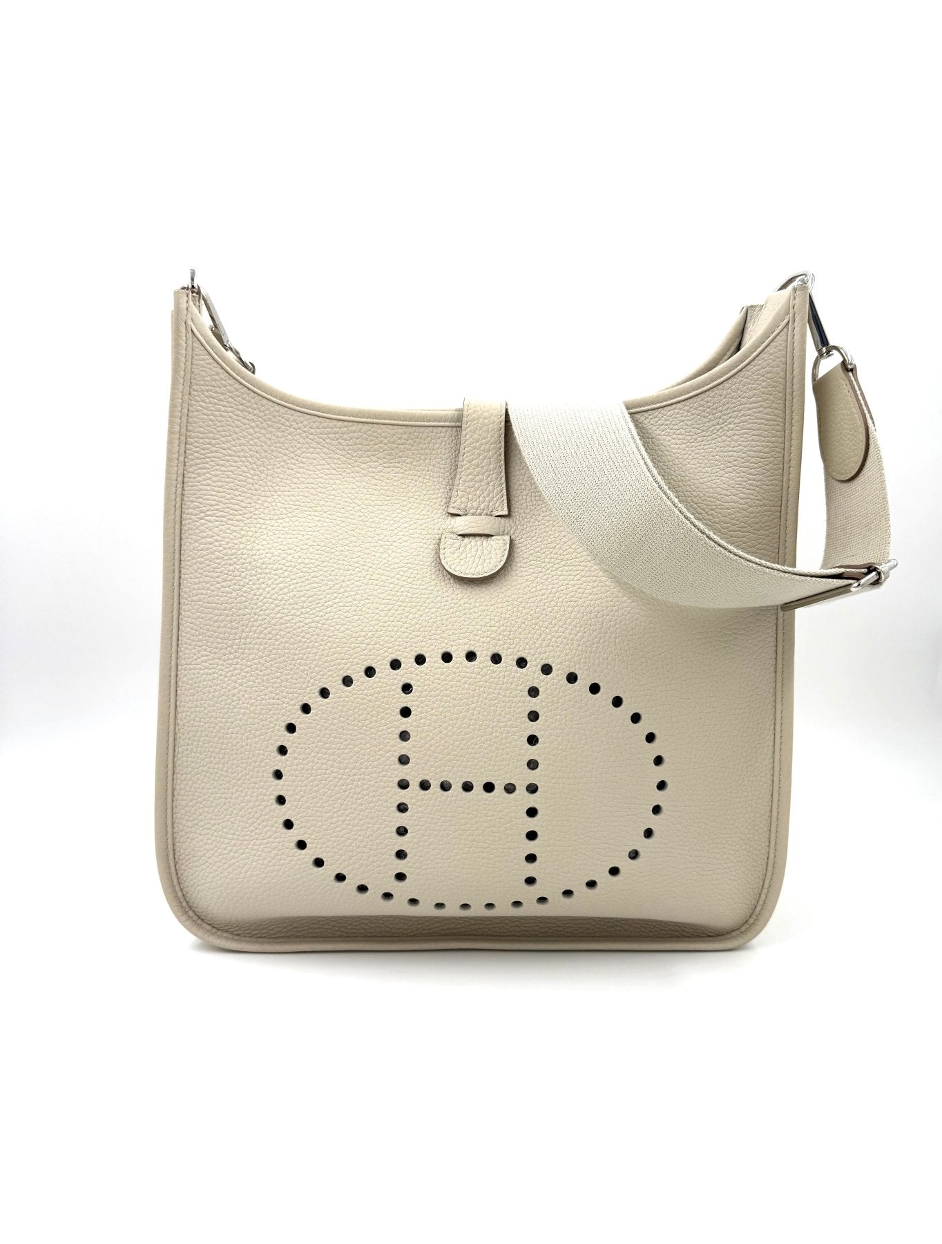 HERMÈS Evelyne 33 Beton Clemenceleder - Clutch & Macarons - A - Clutch & Macarons -