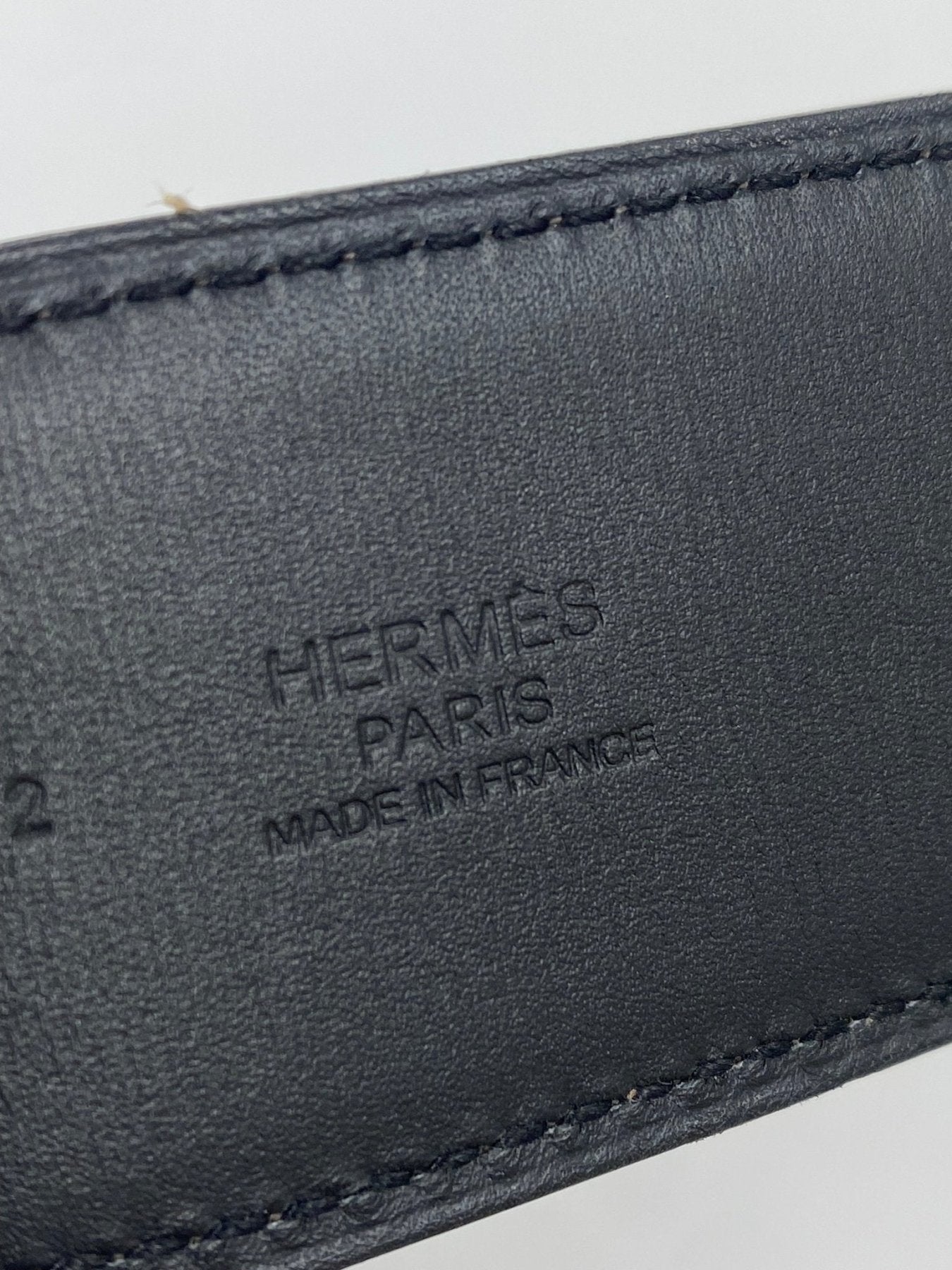 HERMÈS Gürtel Epsom Etain Palladium Hardware - Clutch & Macarons - Q im Quadrat; 2013 - Clutch & Macarons -