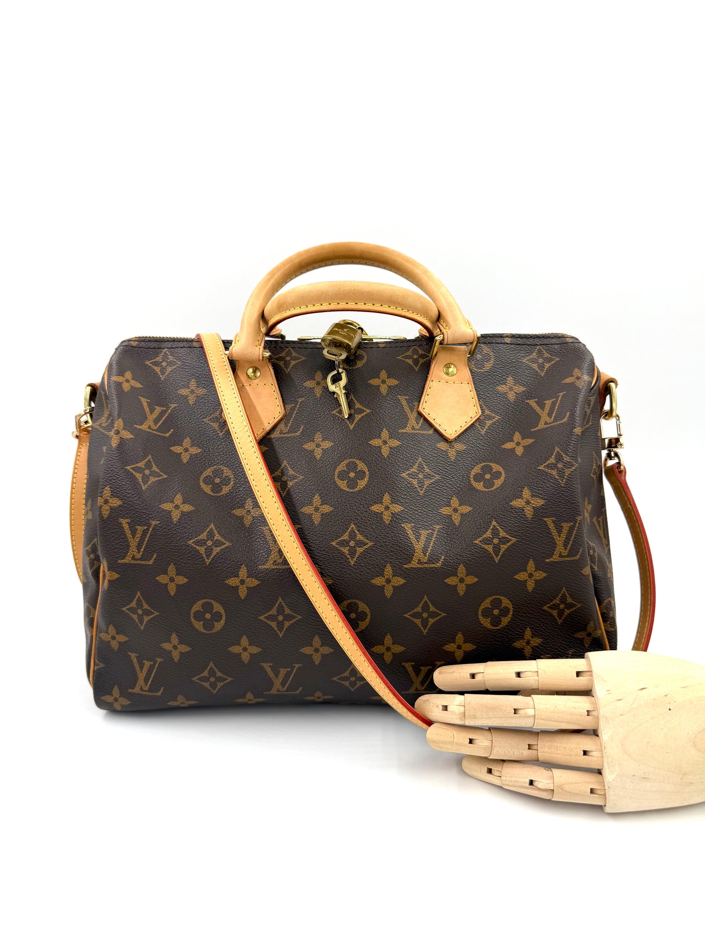 LOUIS VUITTON Speedy 30 Bandouliere Monogram Canvas