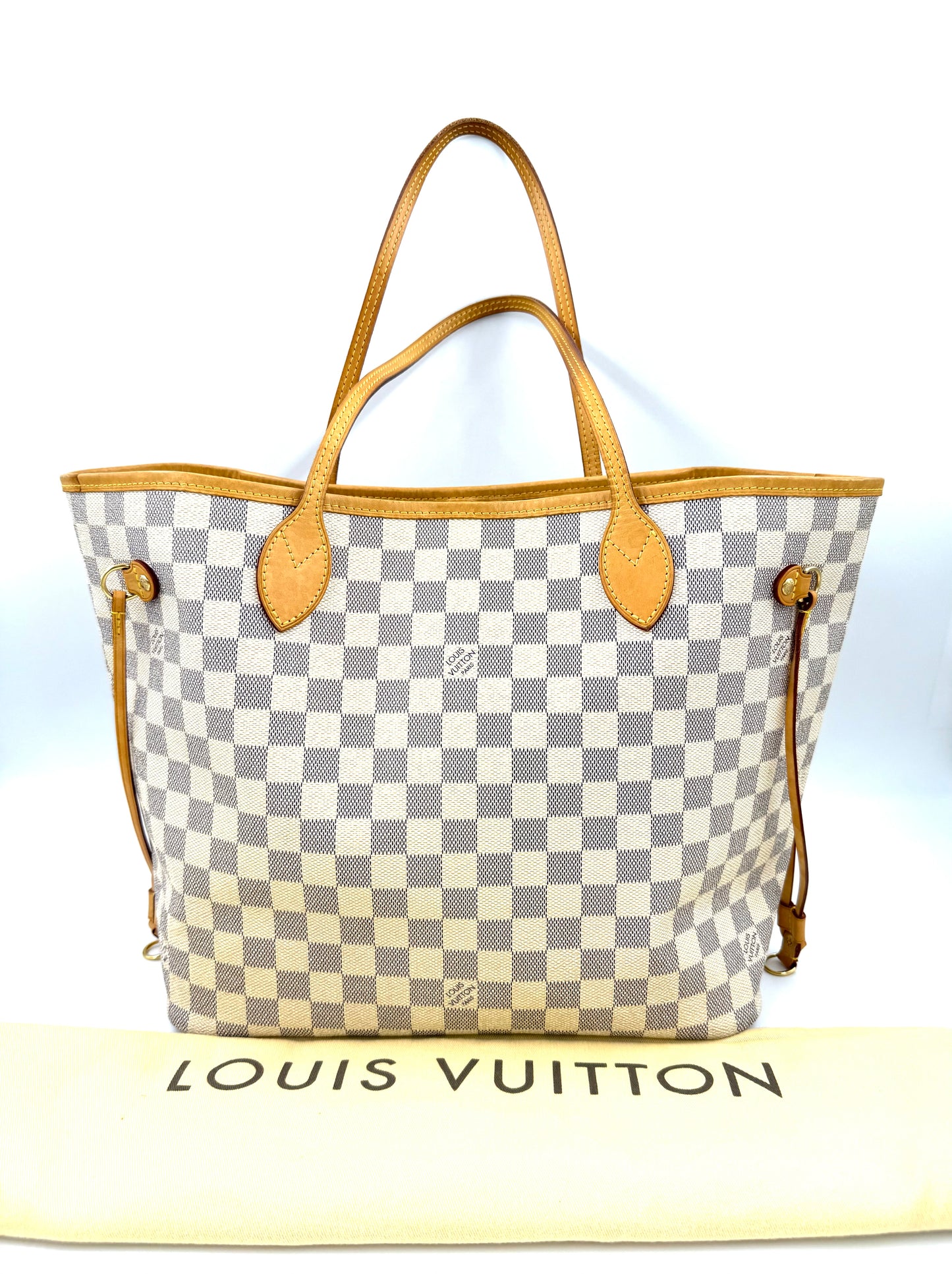 LOUIS VUITTON Neverfull MM Damier Azur